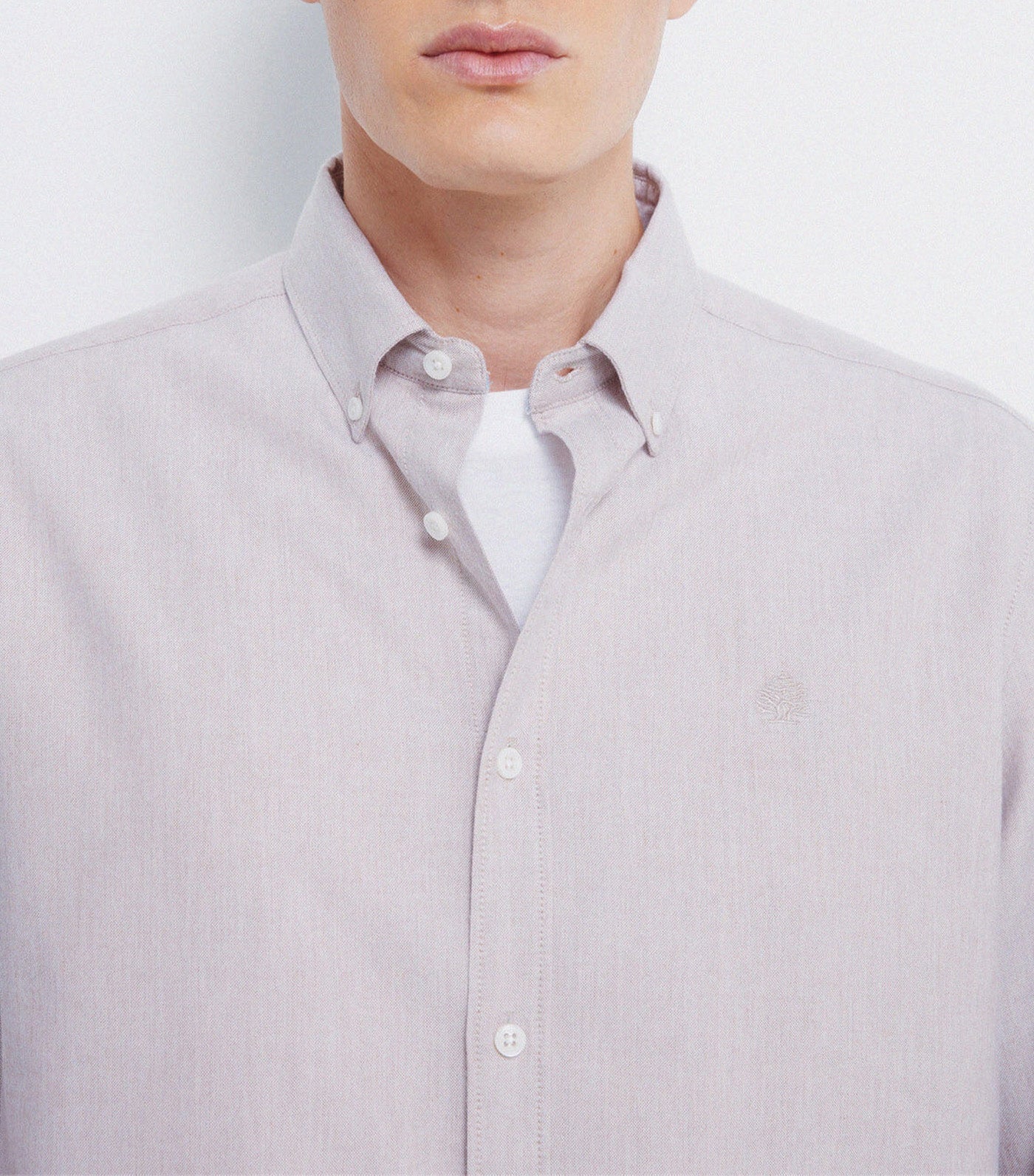Tencel Oxford Shirt Beige