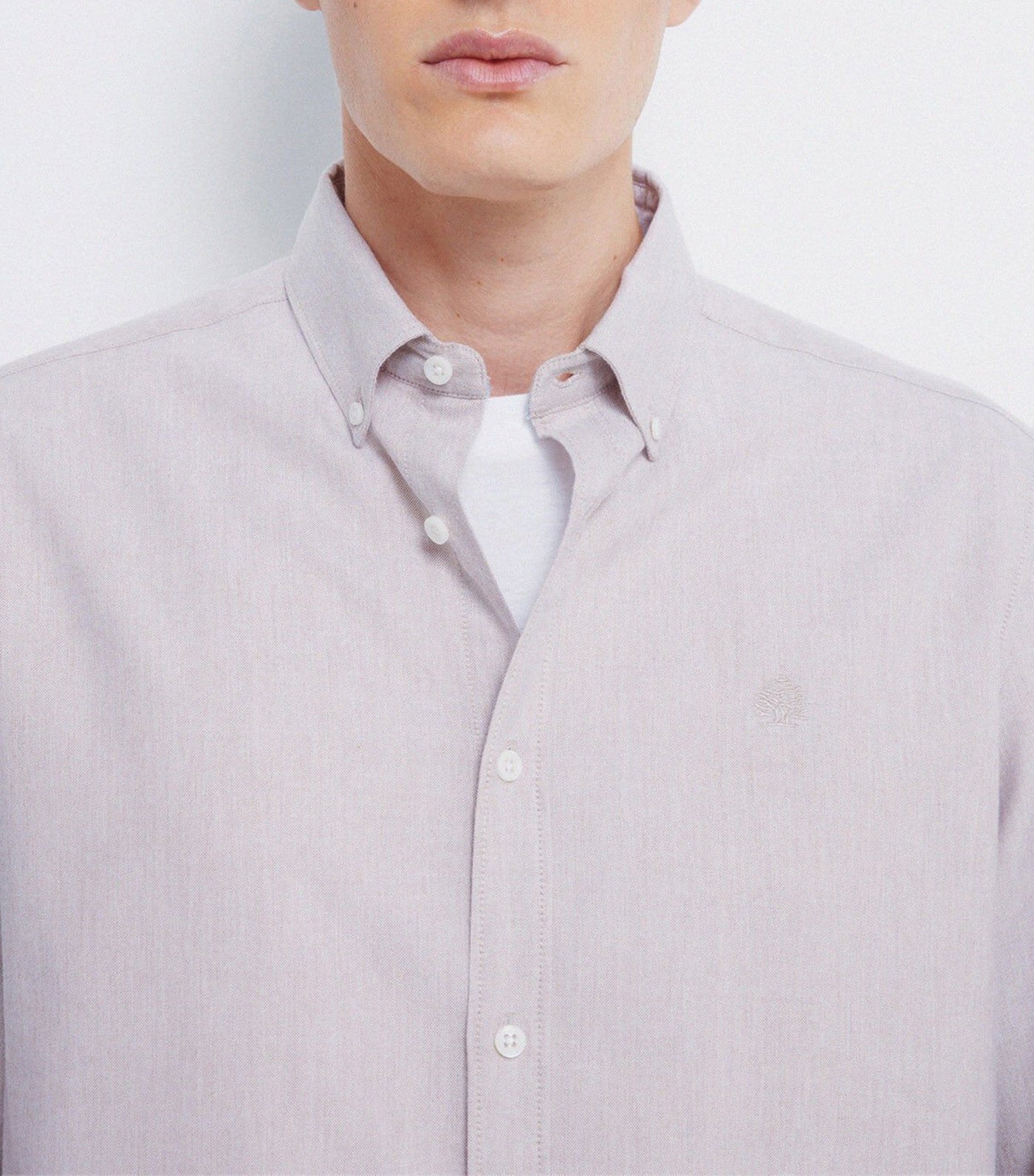 Tencel Oxford Shirt Beige