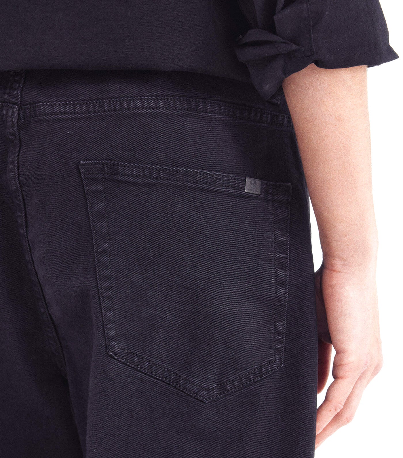 Slim Fit 5-Pocket Trousers Black