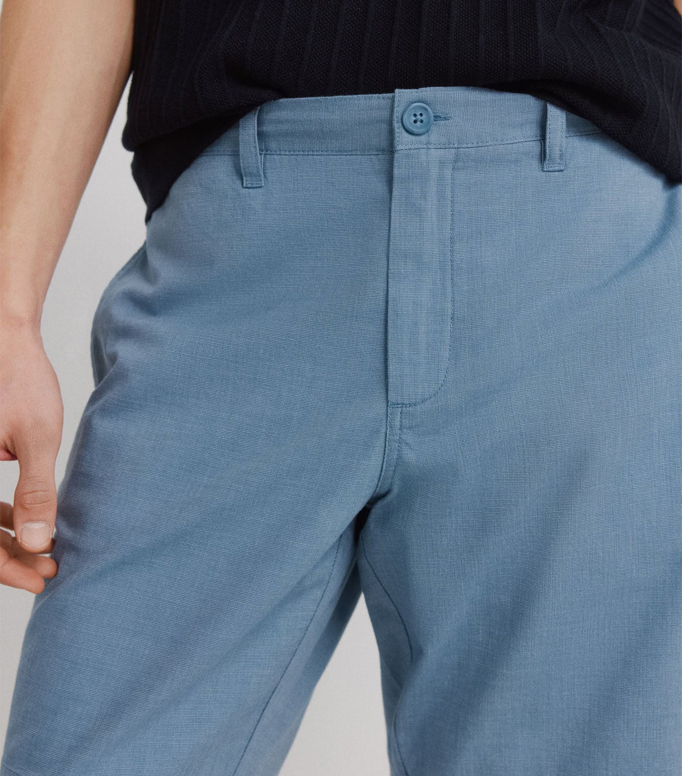 Springfield Structured Bermuda Shorts Dark Blue 