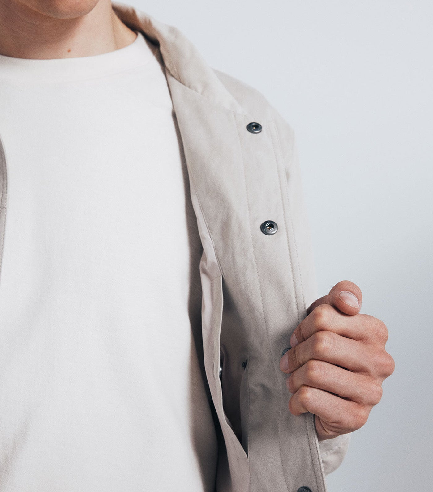 Faux Suede Jacket Sand