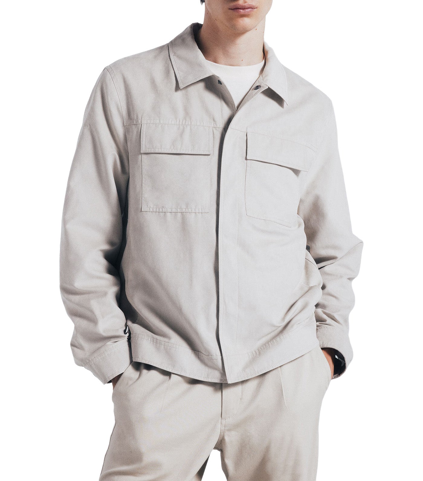 Faux Suede Jacket Sand