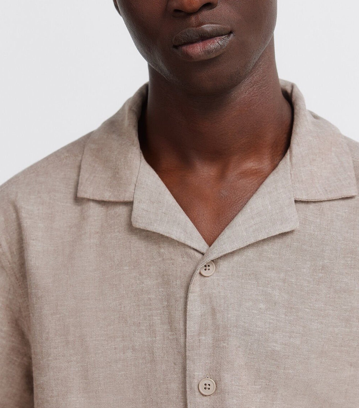 Springfield Short-Sleeved Linen Shirt Sand