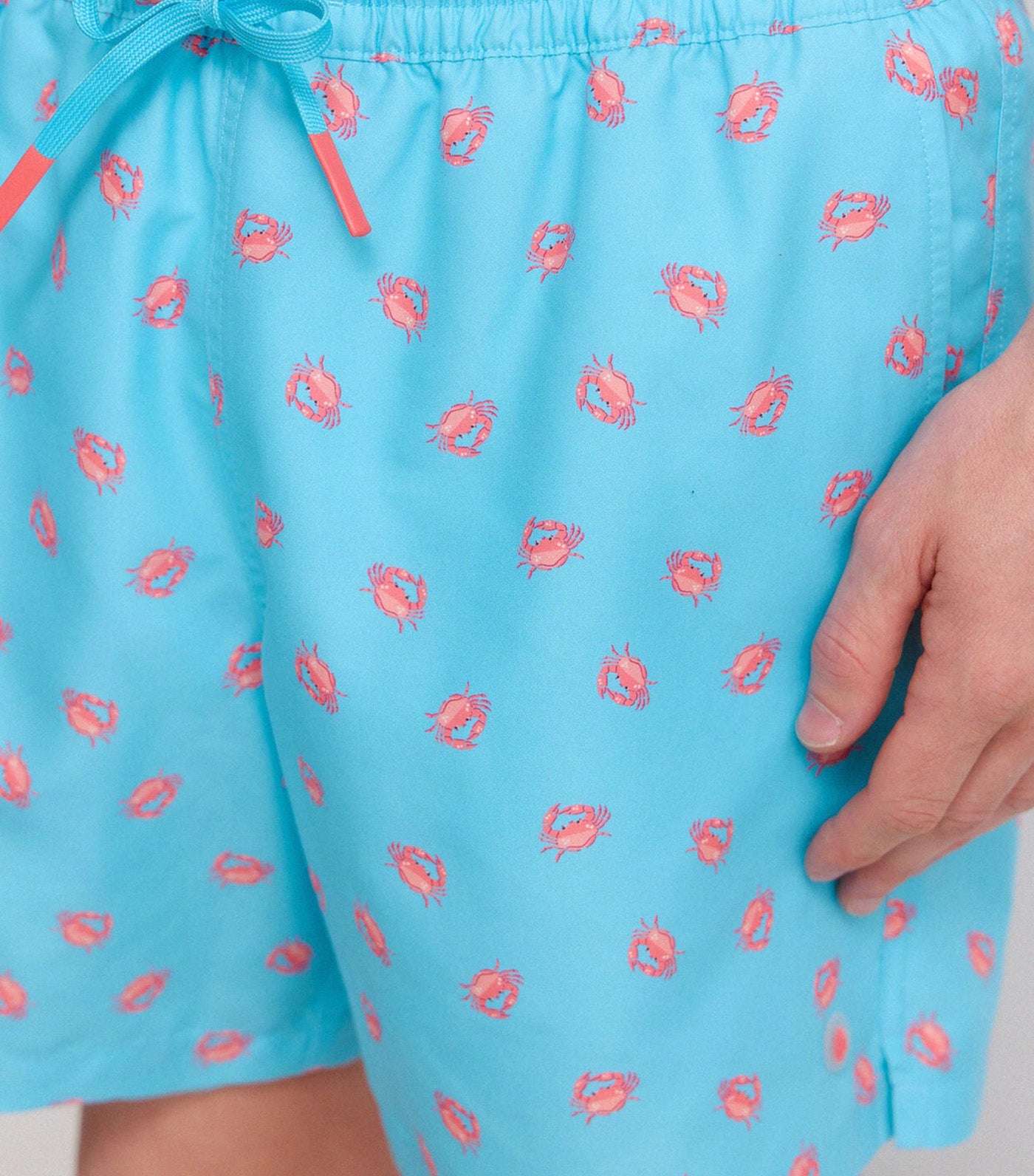 Crab Print Swimwear Blues