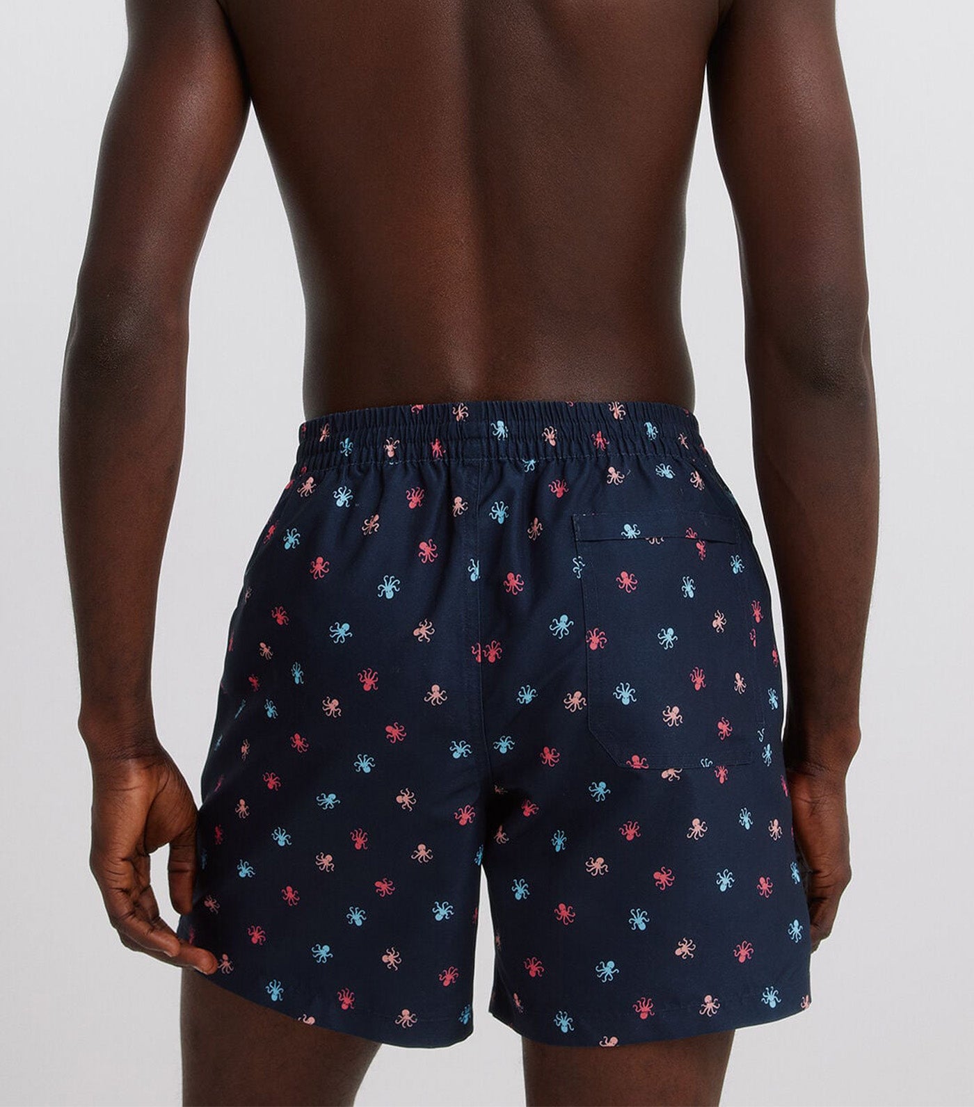 Octopus Print Swimwear Medium Blue