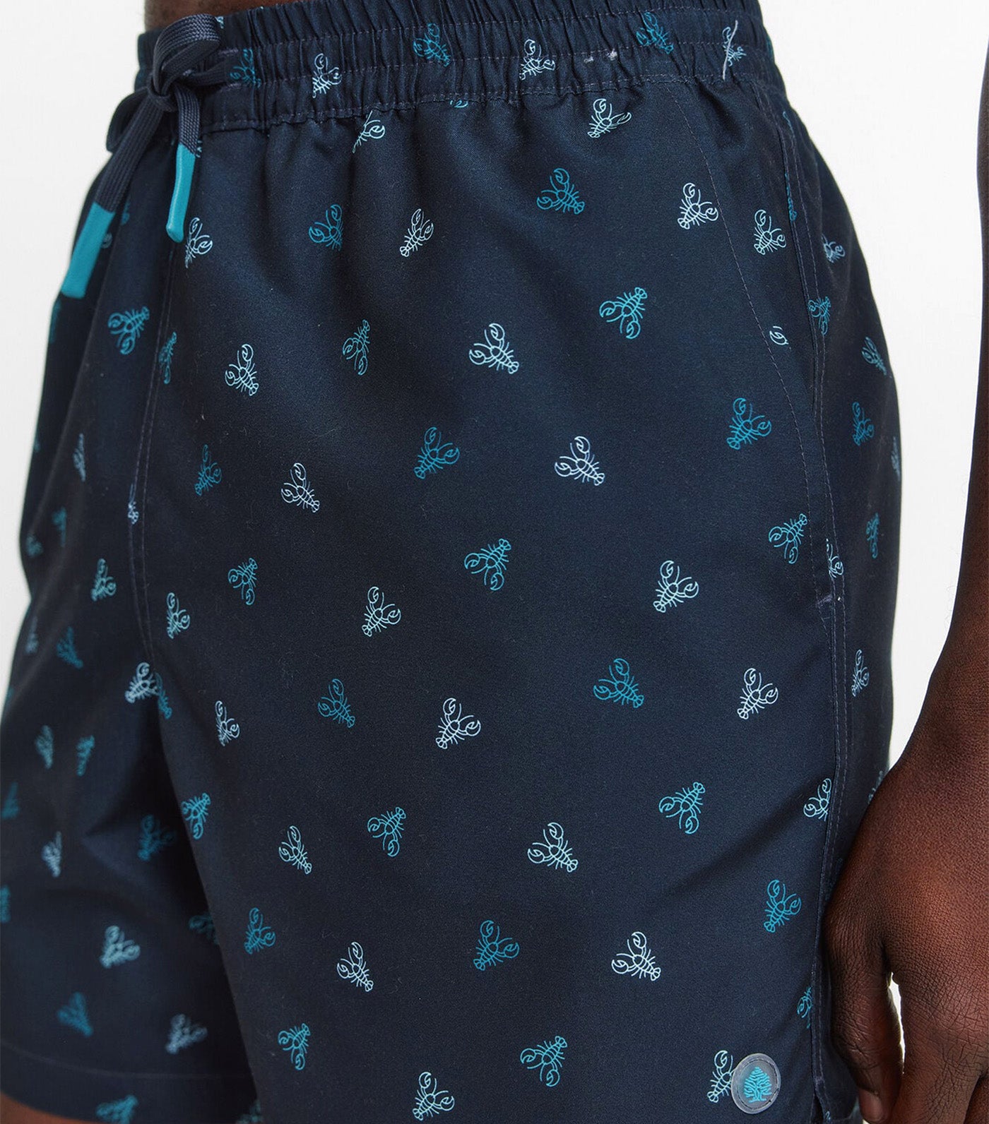 Lobster Print Swimwear Dark Blue