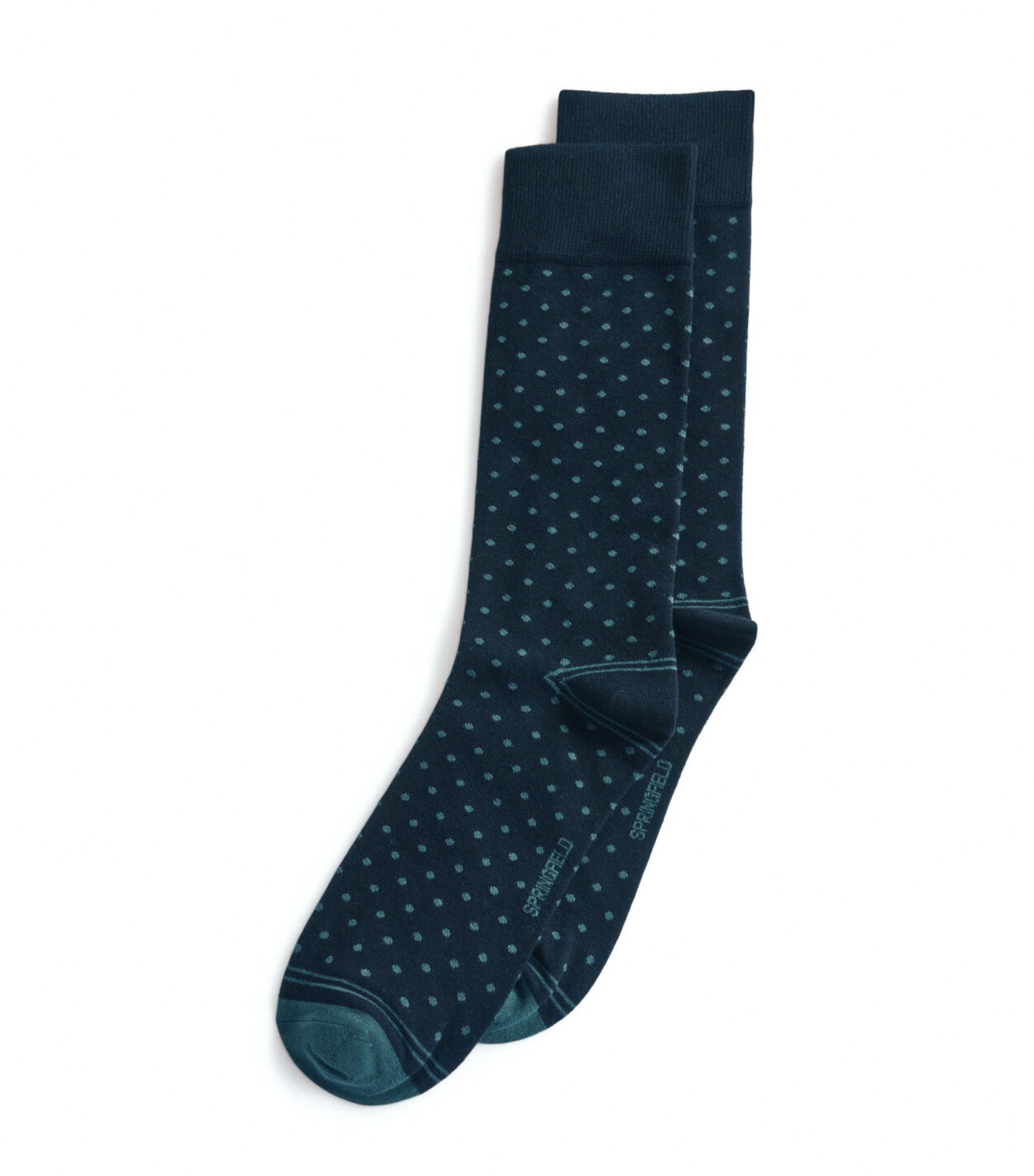 Long Socks with Contrasting Polka-Dots