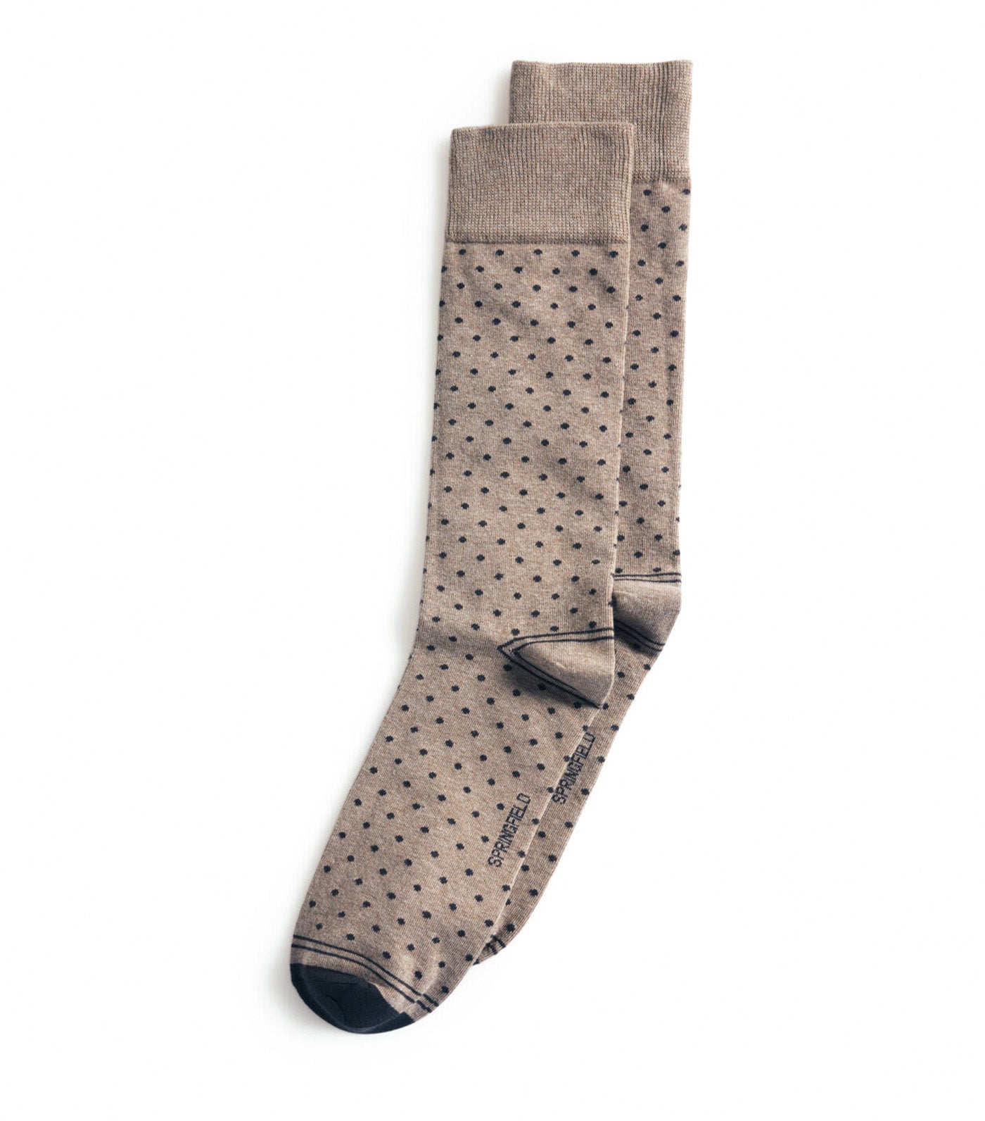 Long Socks with Contrasting Polka-Dots