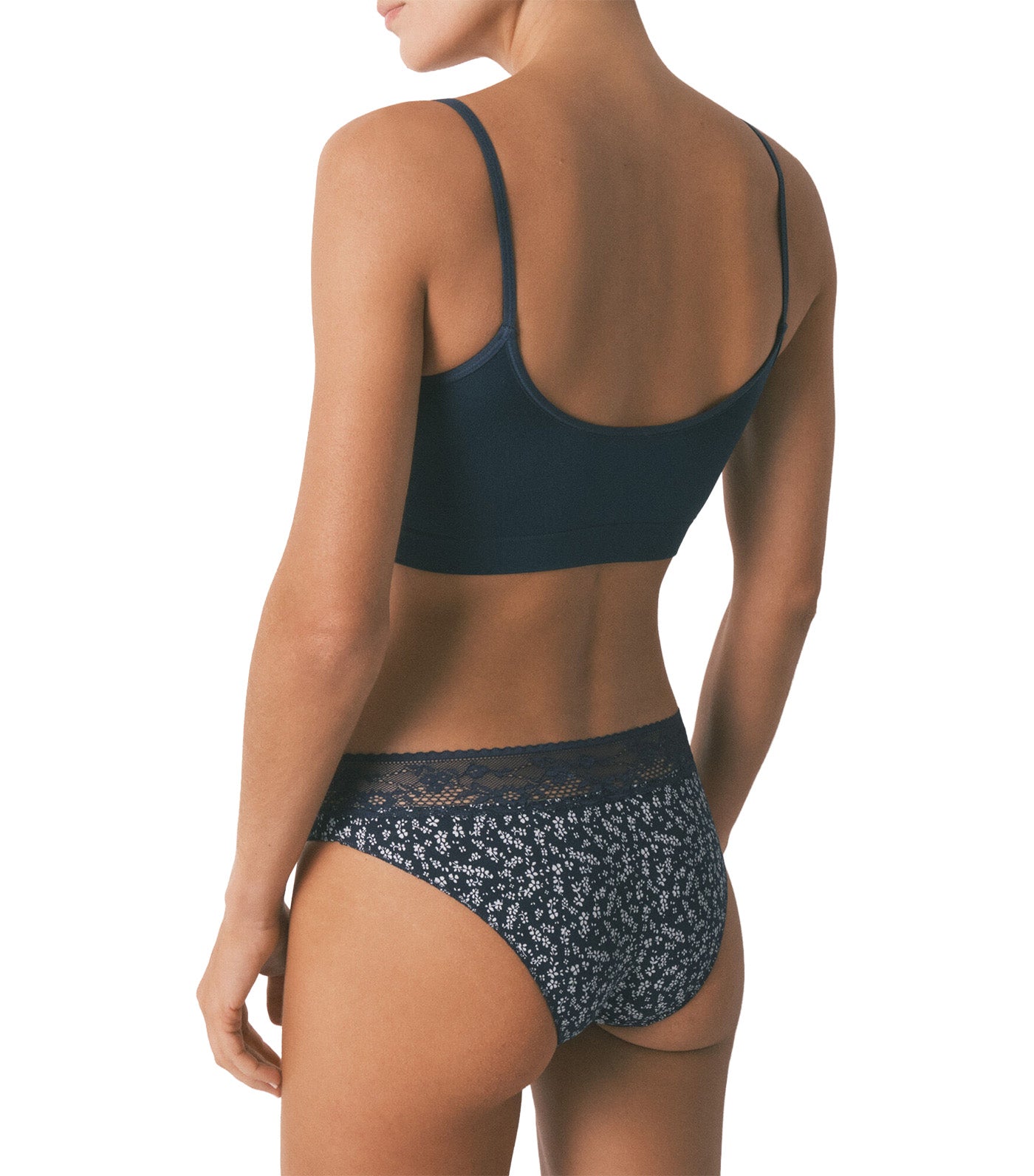 Cotton Classic Floral Print Panty Light Blue