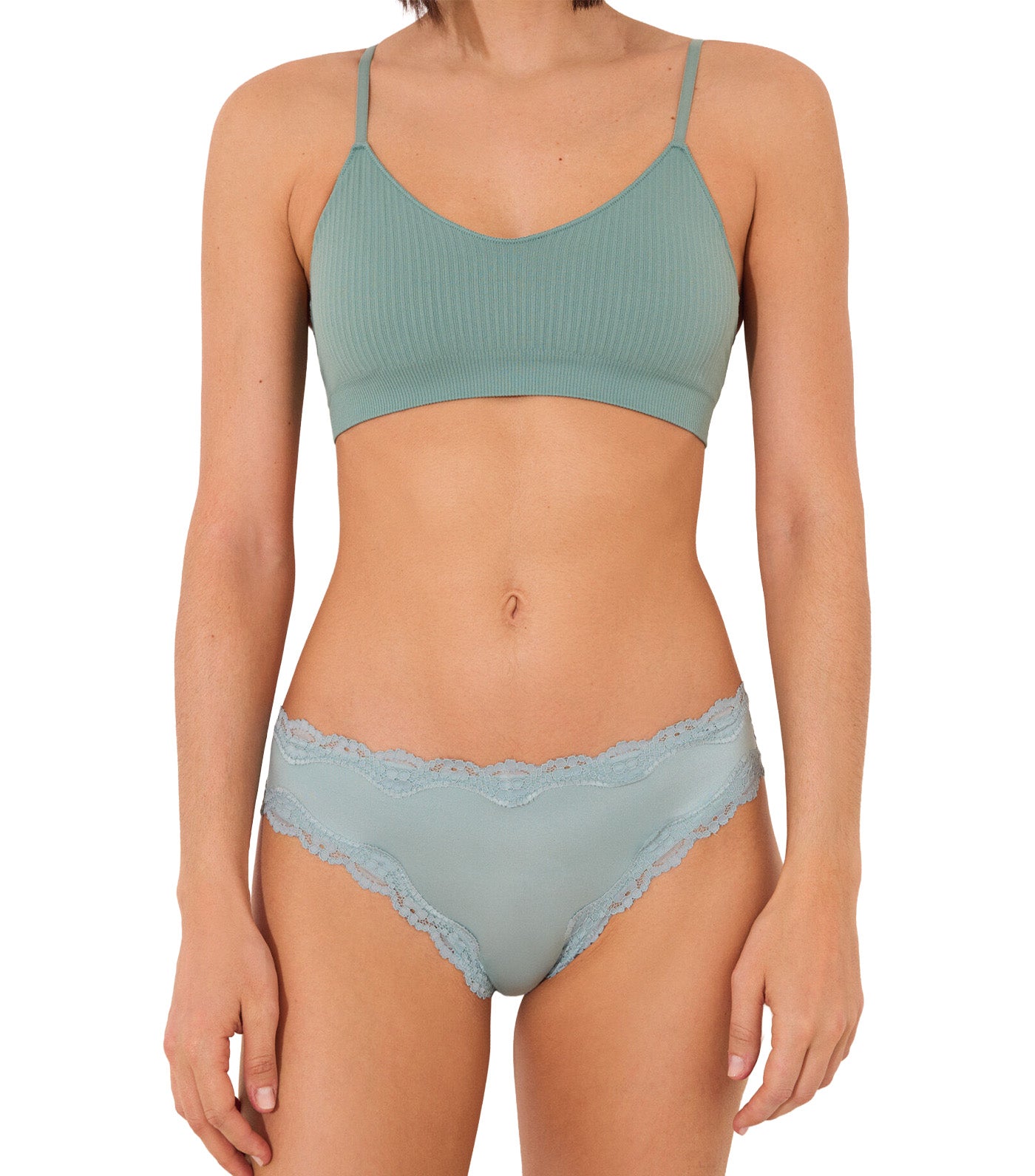 Brazilian Panty with Lace Detail