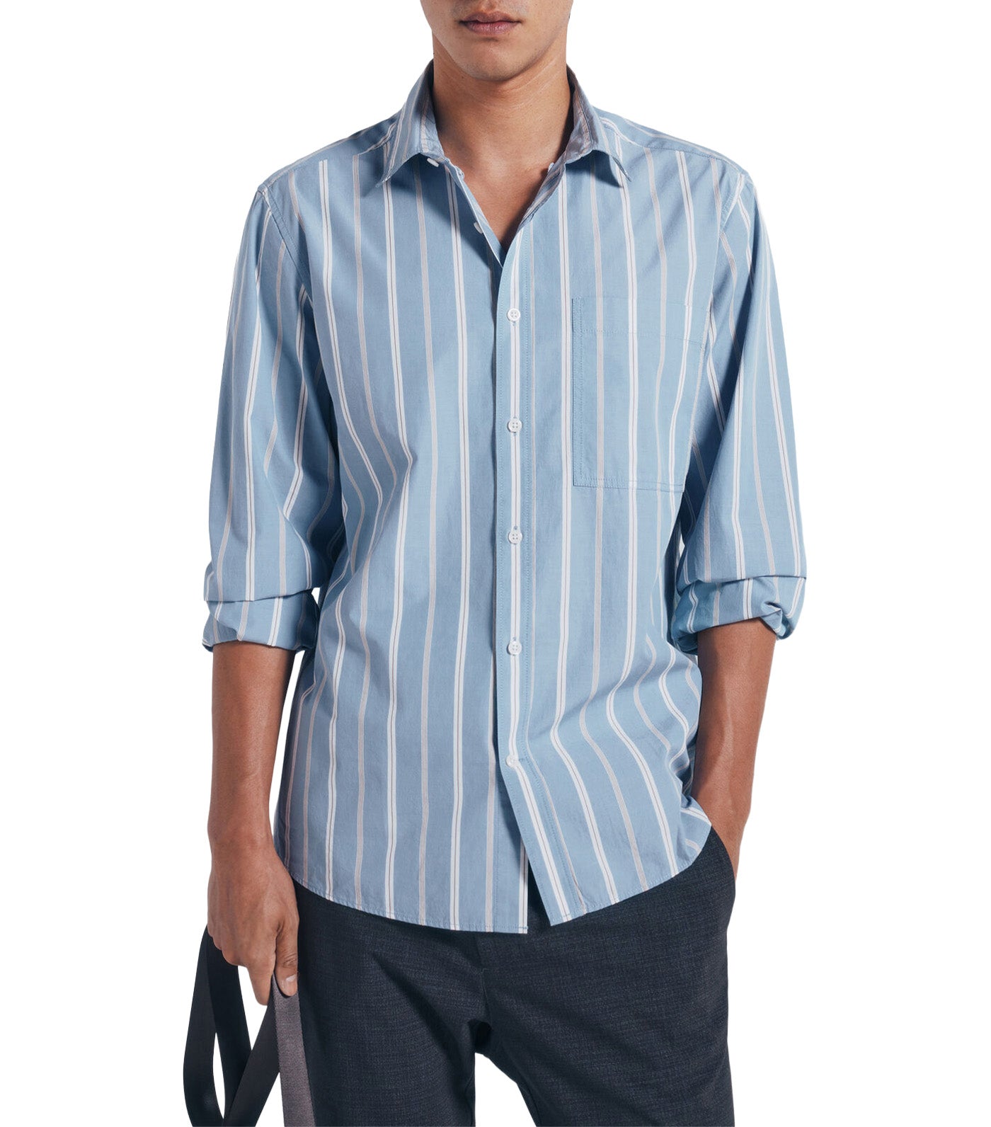 Striped Poplin Shirt