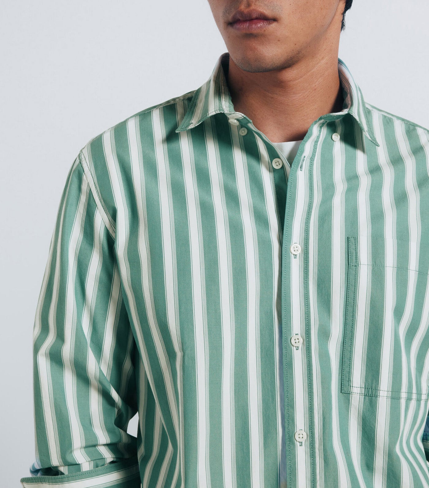 Striped Poplin Shirt