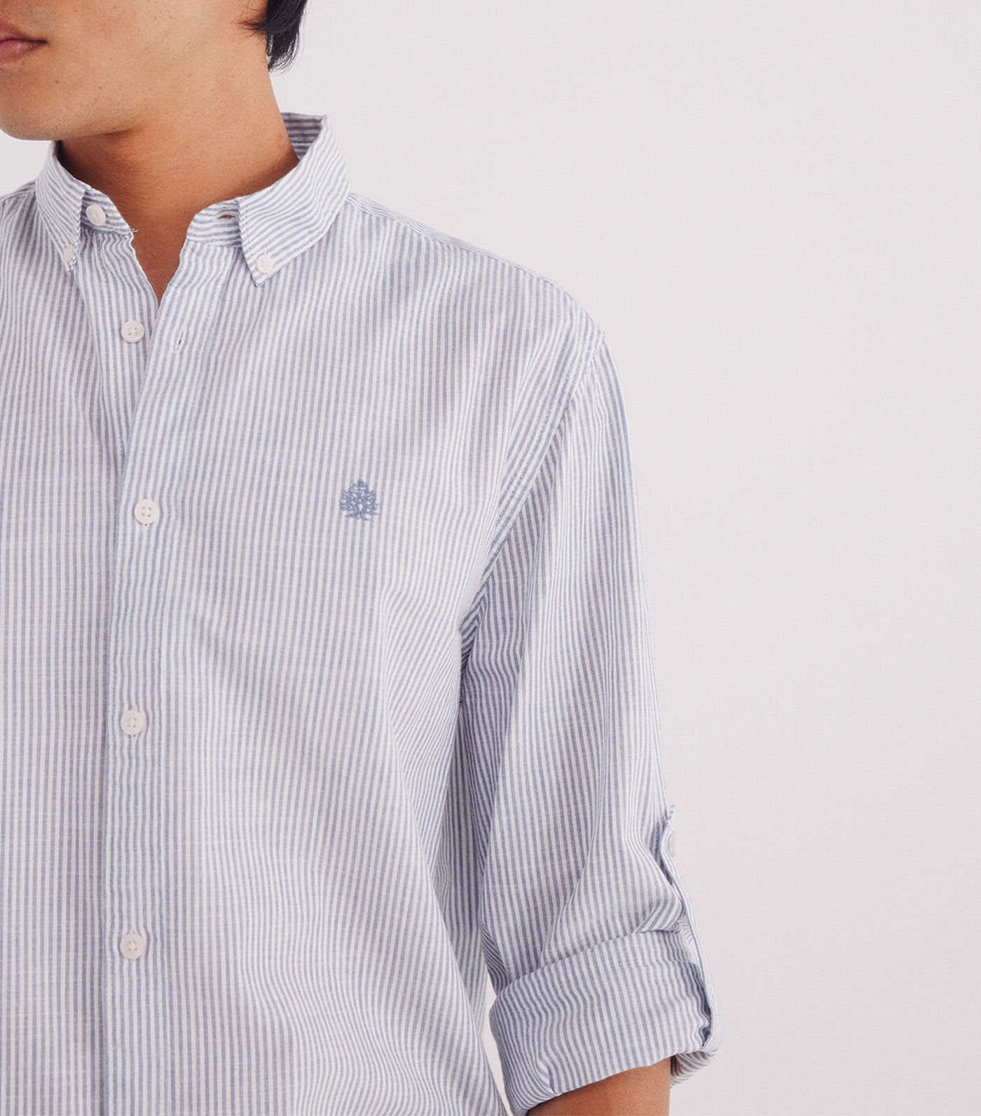 Striped Cotton Slub Shirt