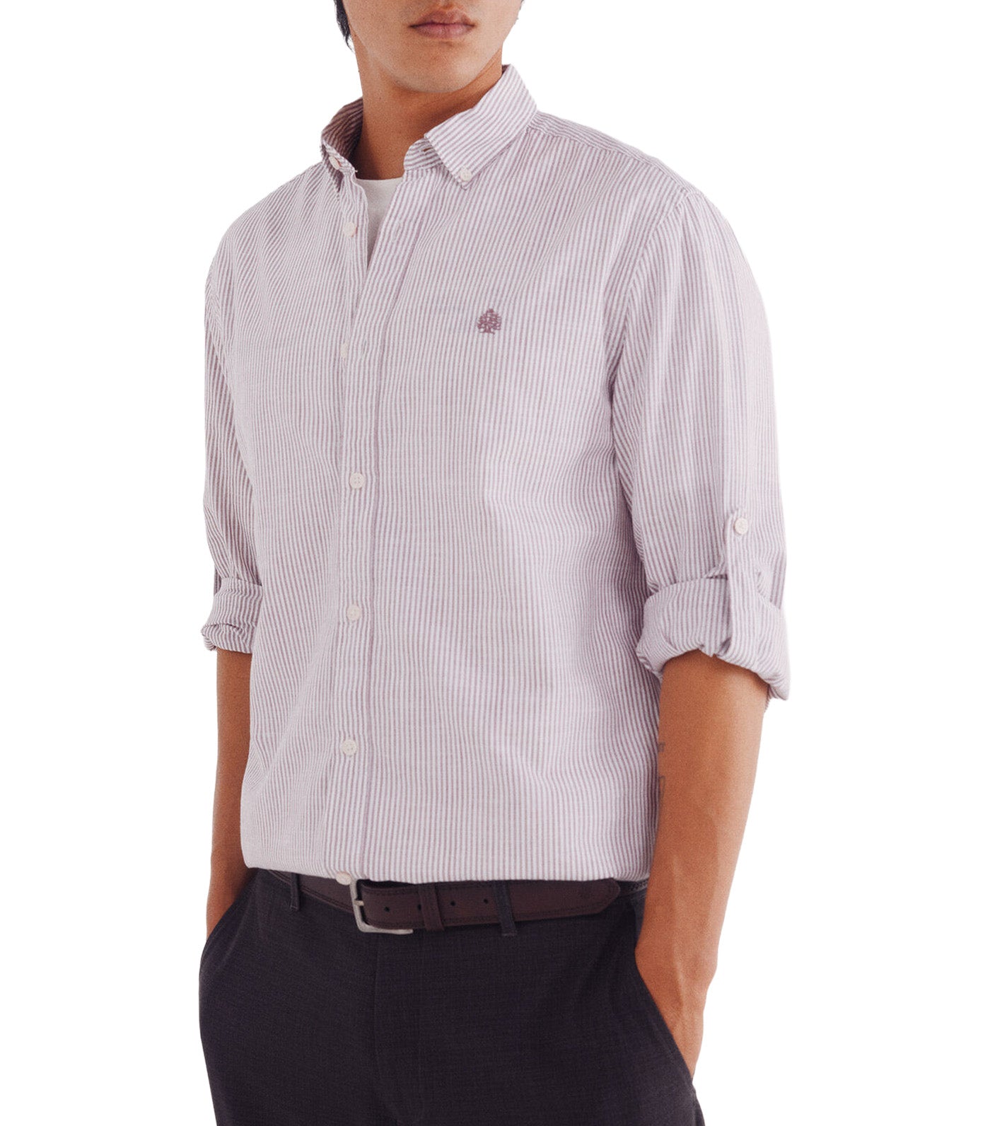 Striped Cotton Slub Shirt