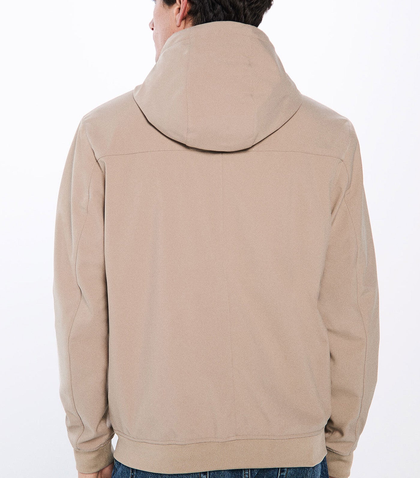 Hood Softshell Jacket Beige