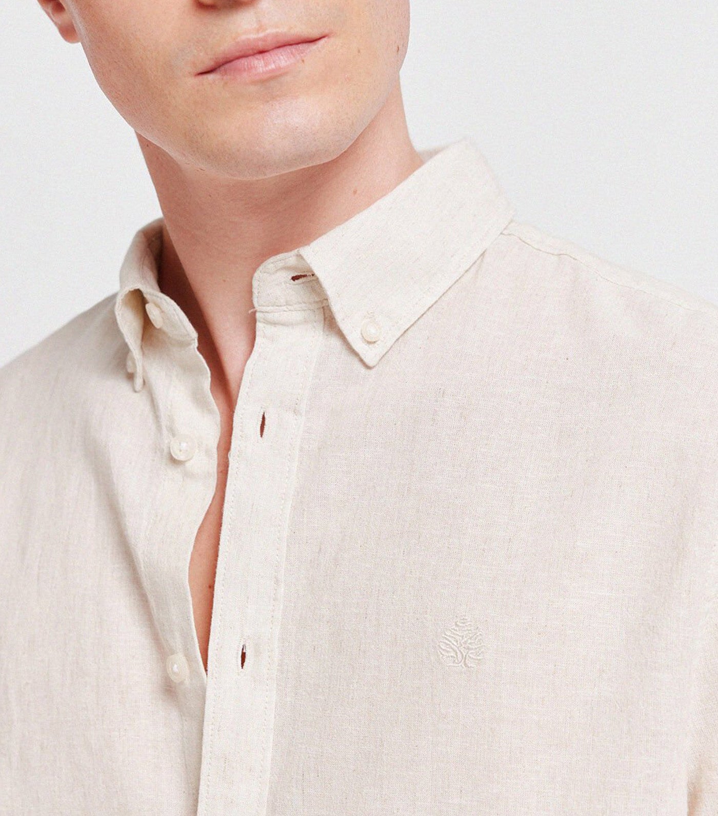 Springfield Linen Shirt Beige