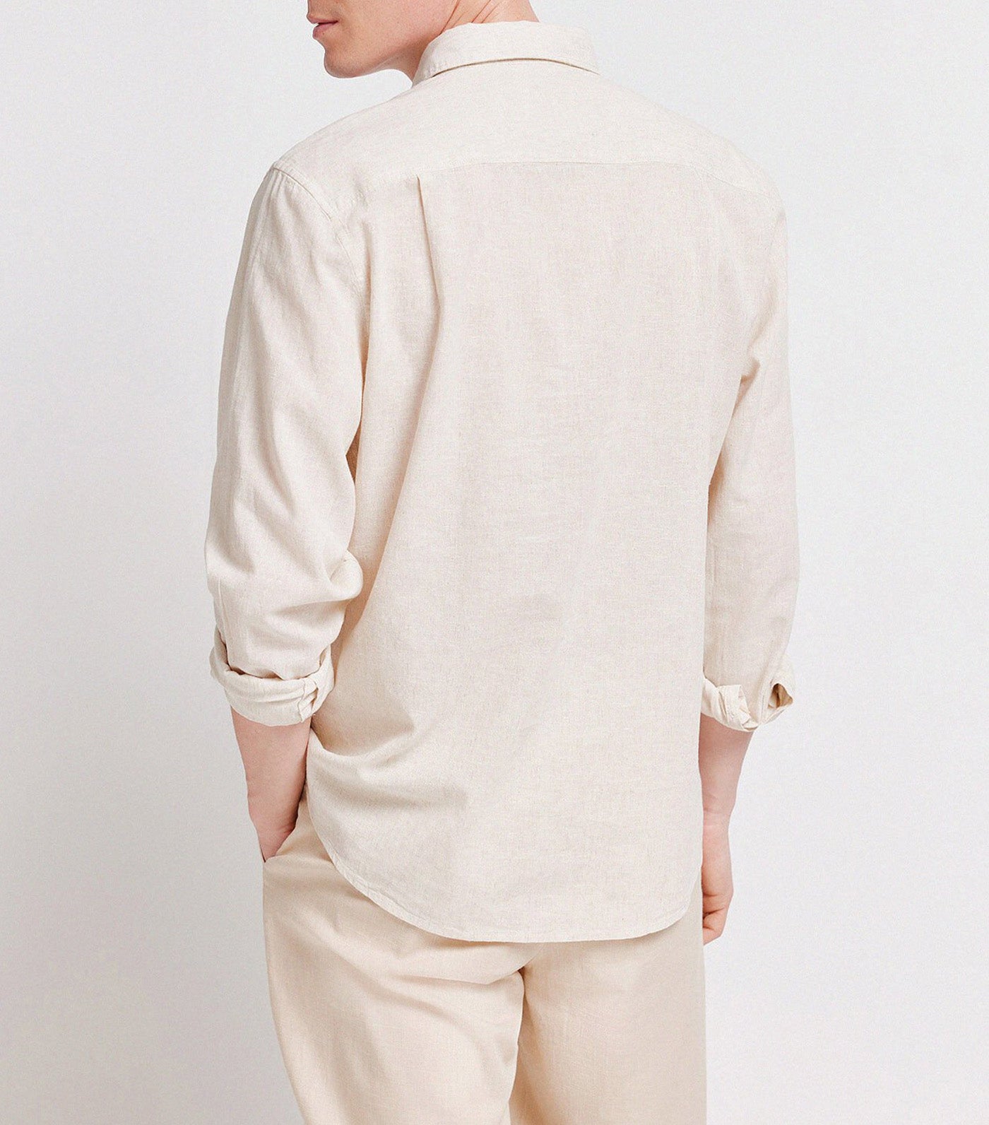 Springfield Linen Shirt Beige