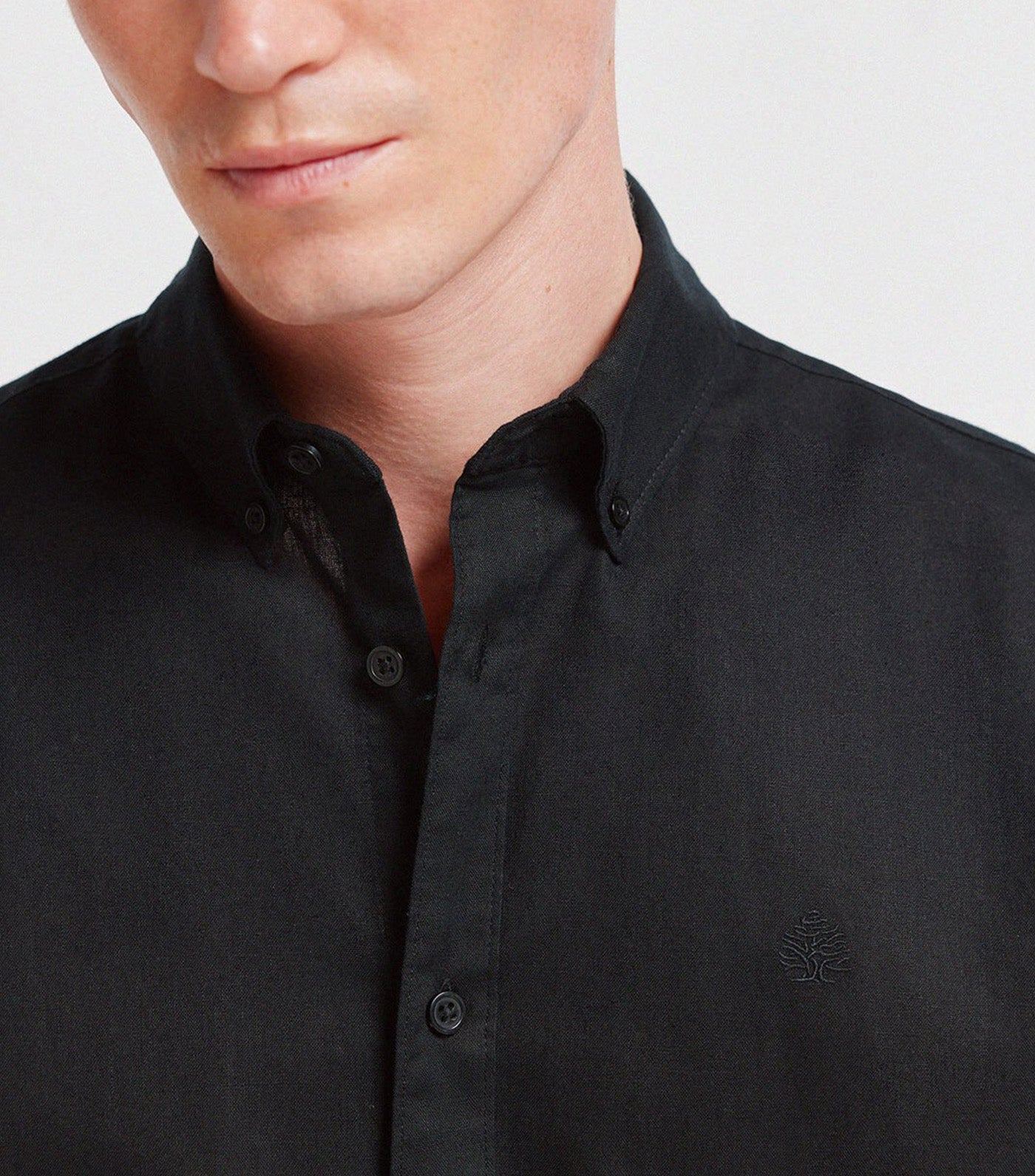 Springfield Linen Shirt Black