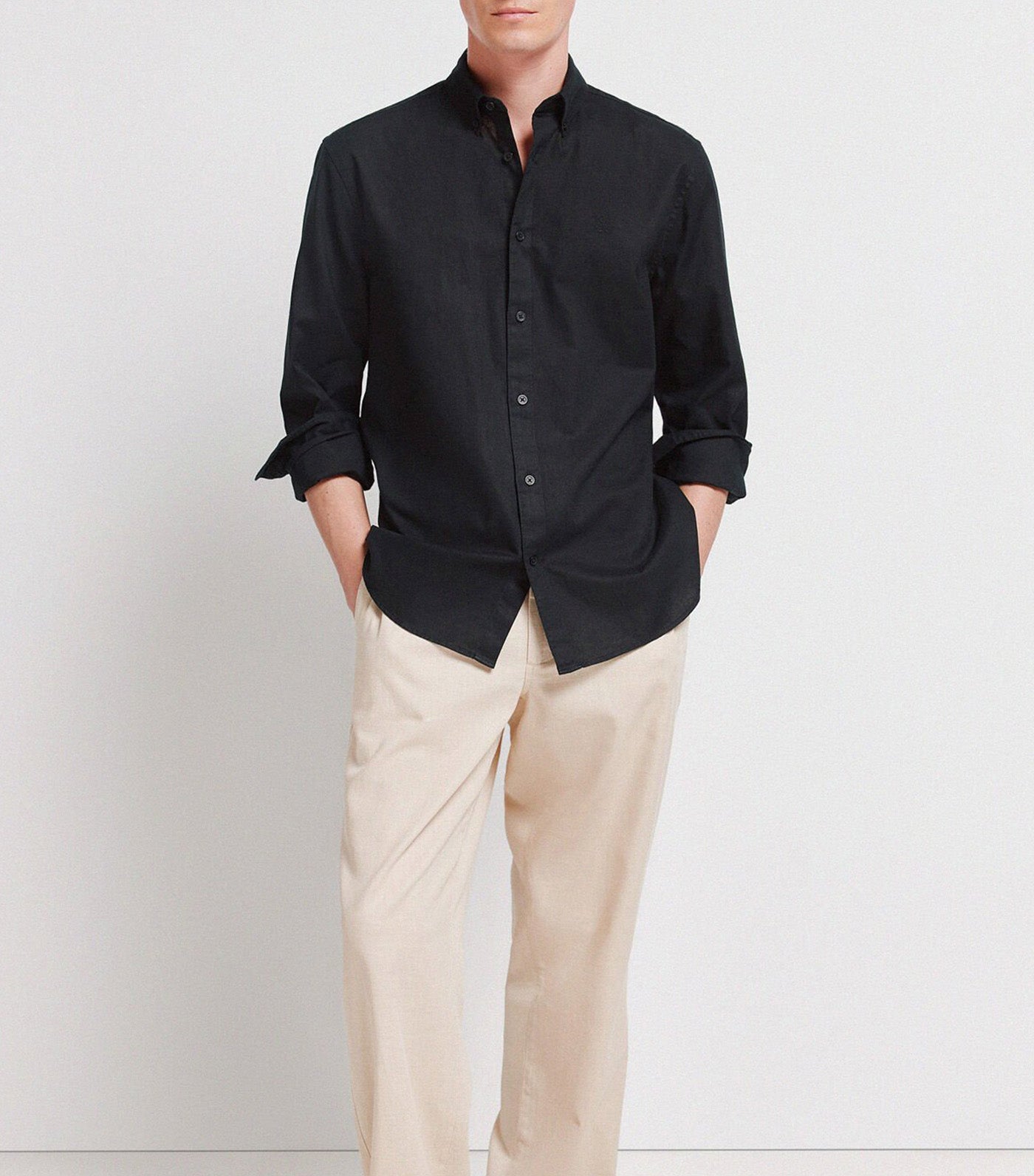 Springfield Linen Shirt Black