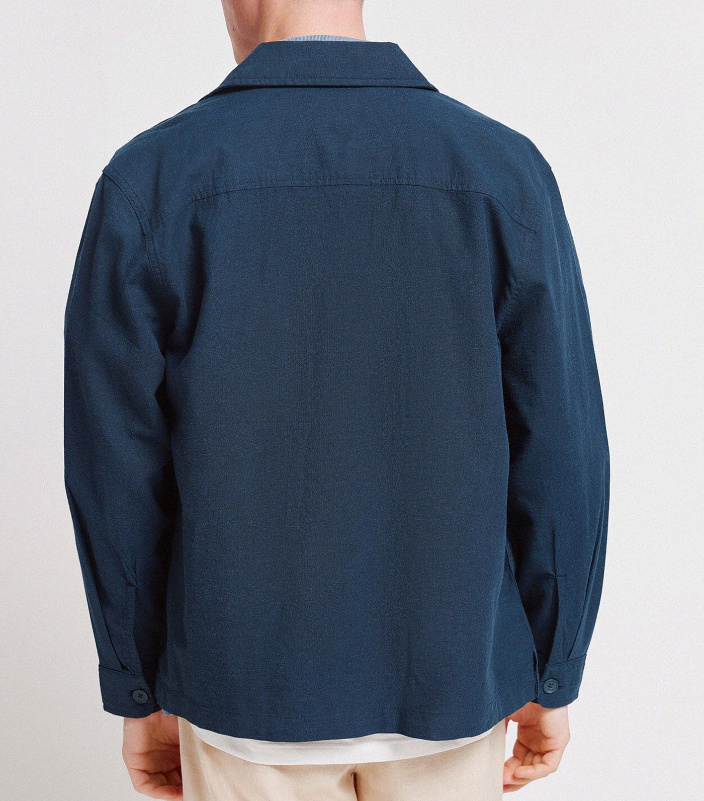 Springfield Linen Overshirt Dark Blue