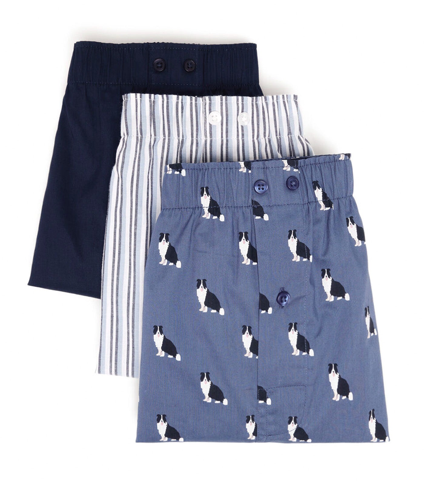 Pack of 3 Printed Poplin Briefs