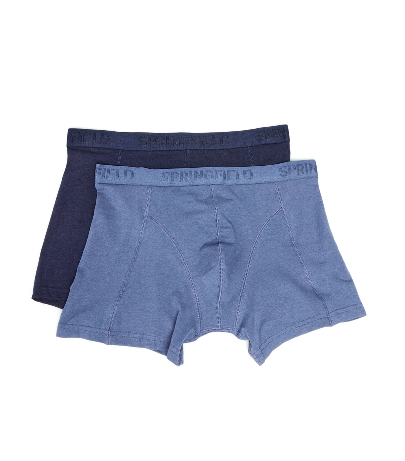 Springfield Pack of 2 Bamboo Boxers Dark Blue