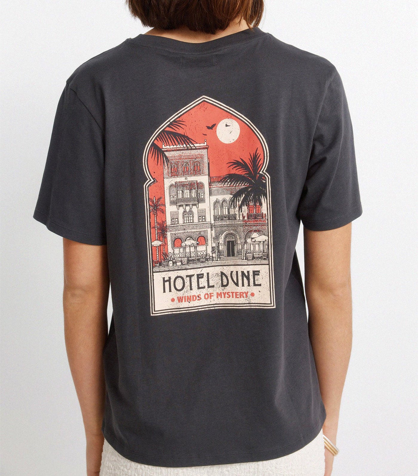 Springfield Printed Short Sleeve T-Shirt Charcoal 