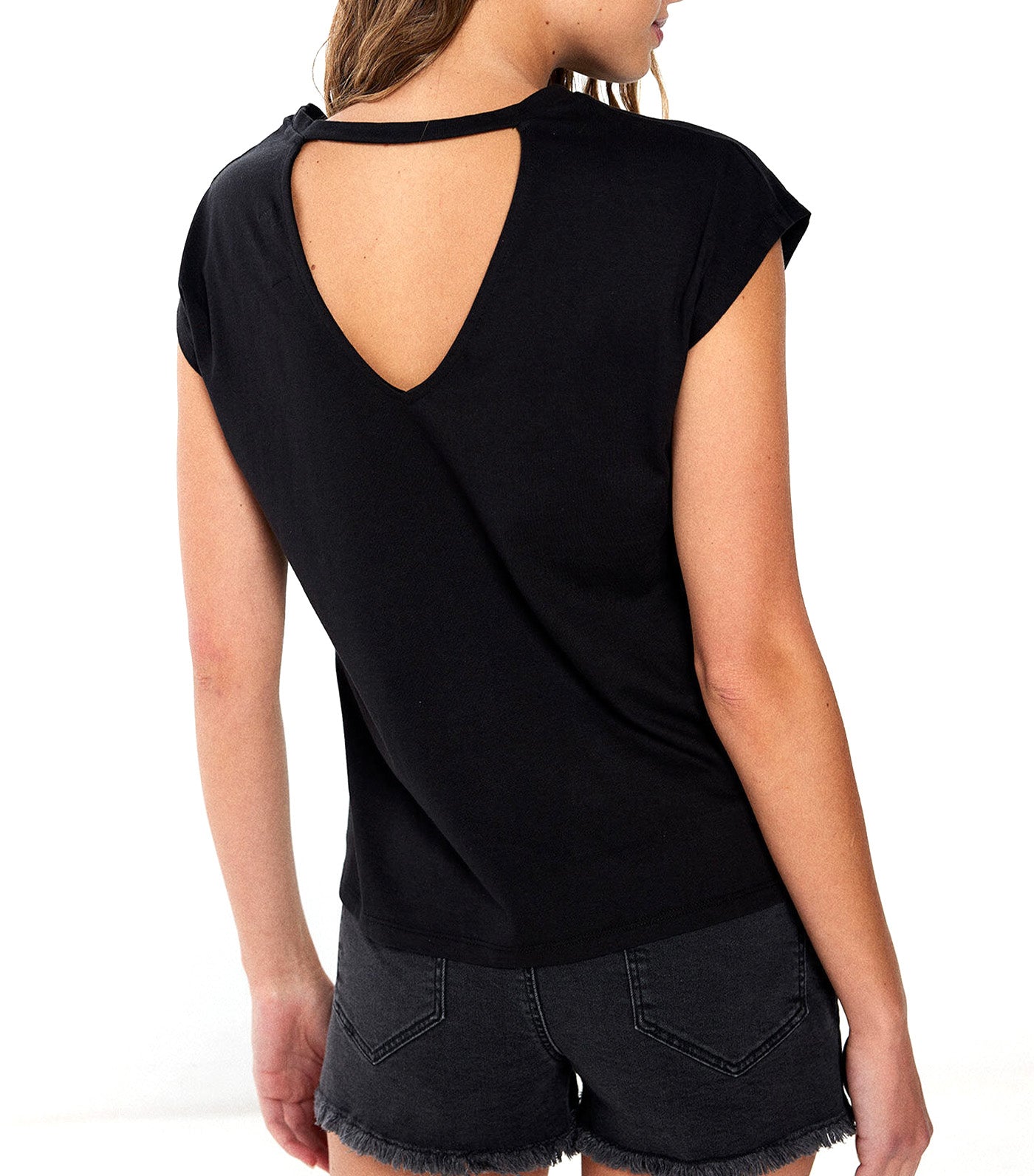 Backless Graphic T-Shirt