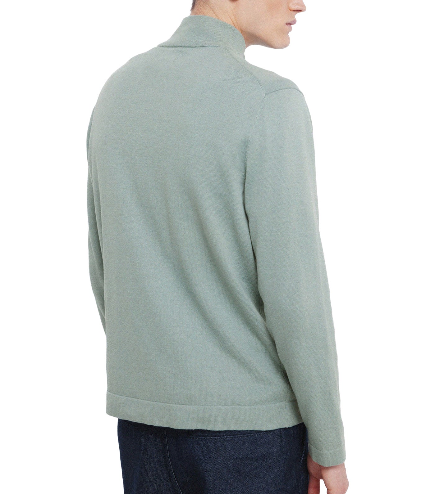 Milano Zip Fastening Jumper Green