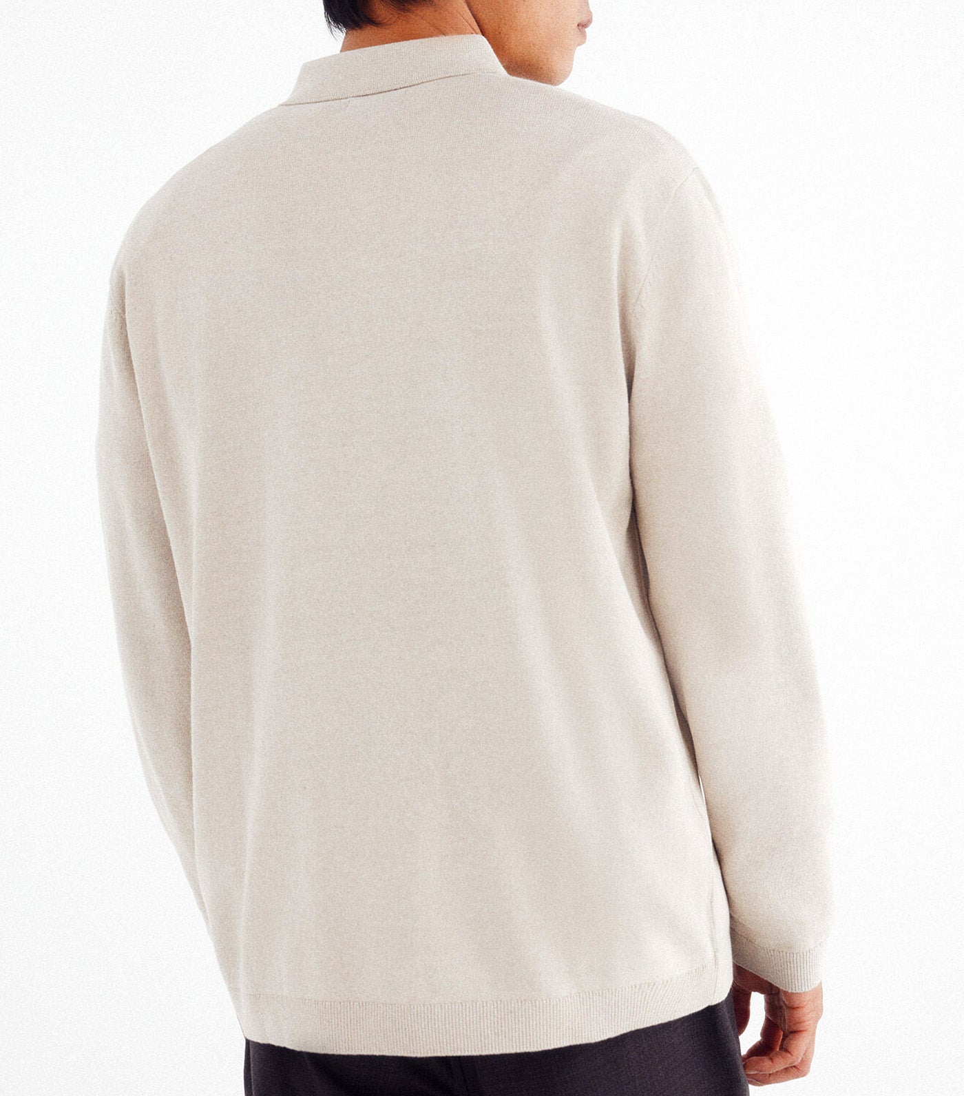 Springfield Polo Neck Zip Sweater Sand
