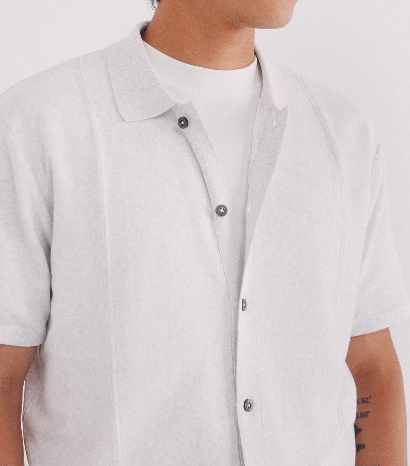 Short Sleeve Vertical Striped Cardigan