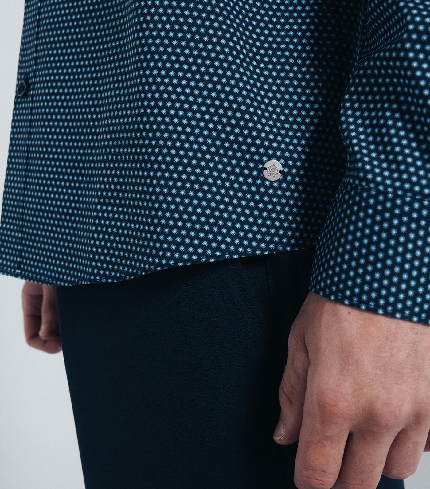 Micro Print Poplin Shirt
