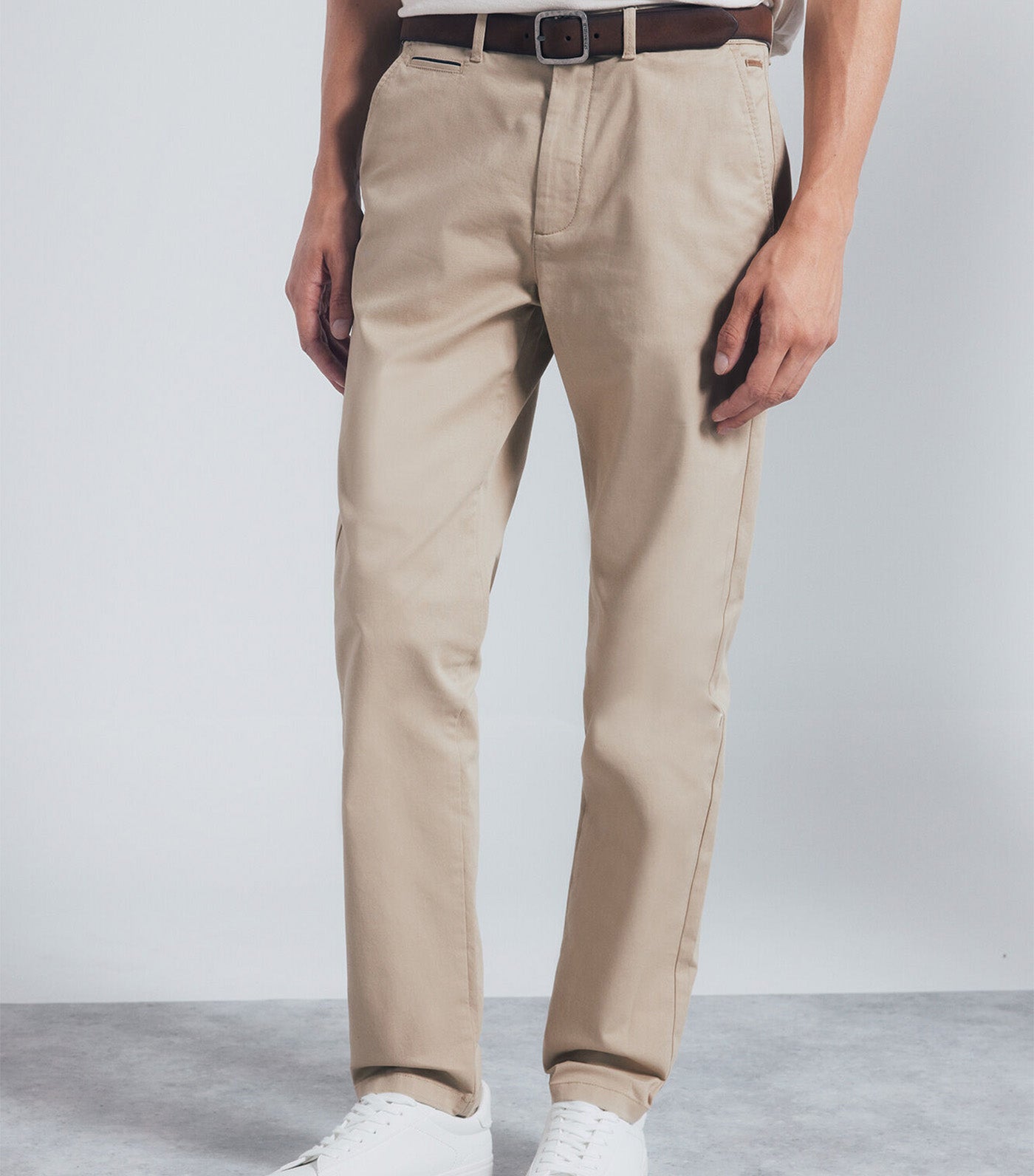 Chino Pants Slim Fit Beige