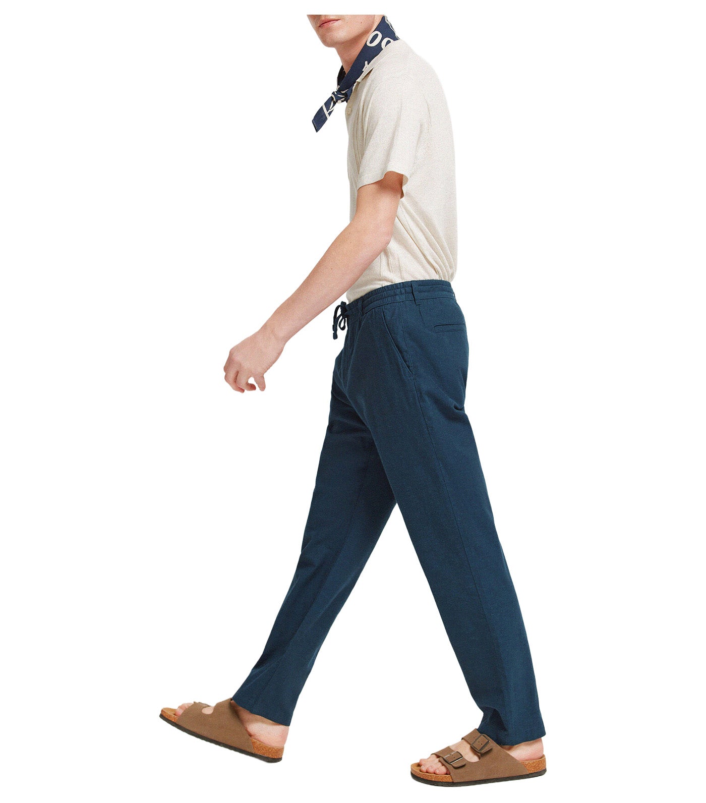 Linen Chino Trousers Comfort Fit