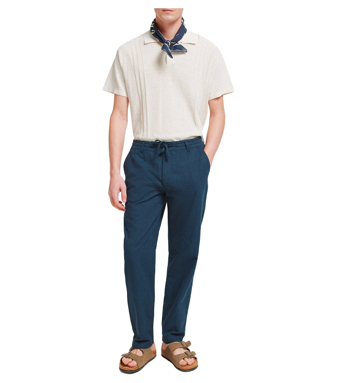 Linen Chino Trousers Comfort Fit