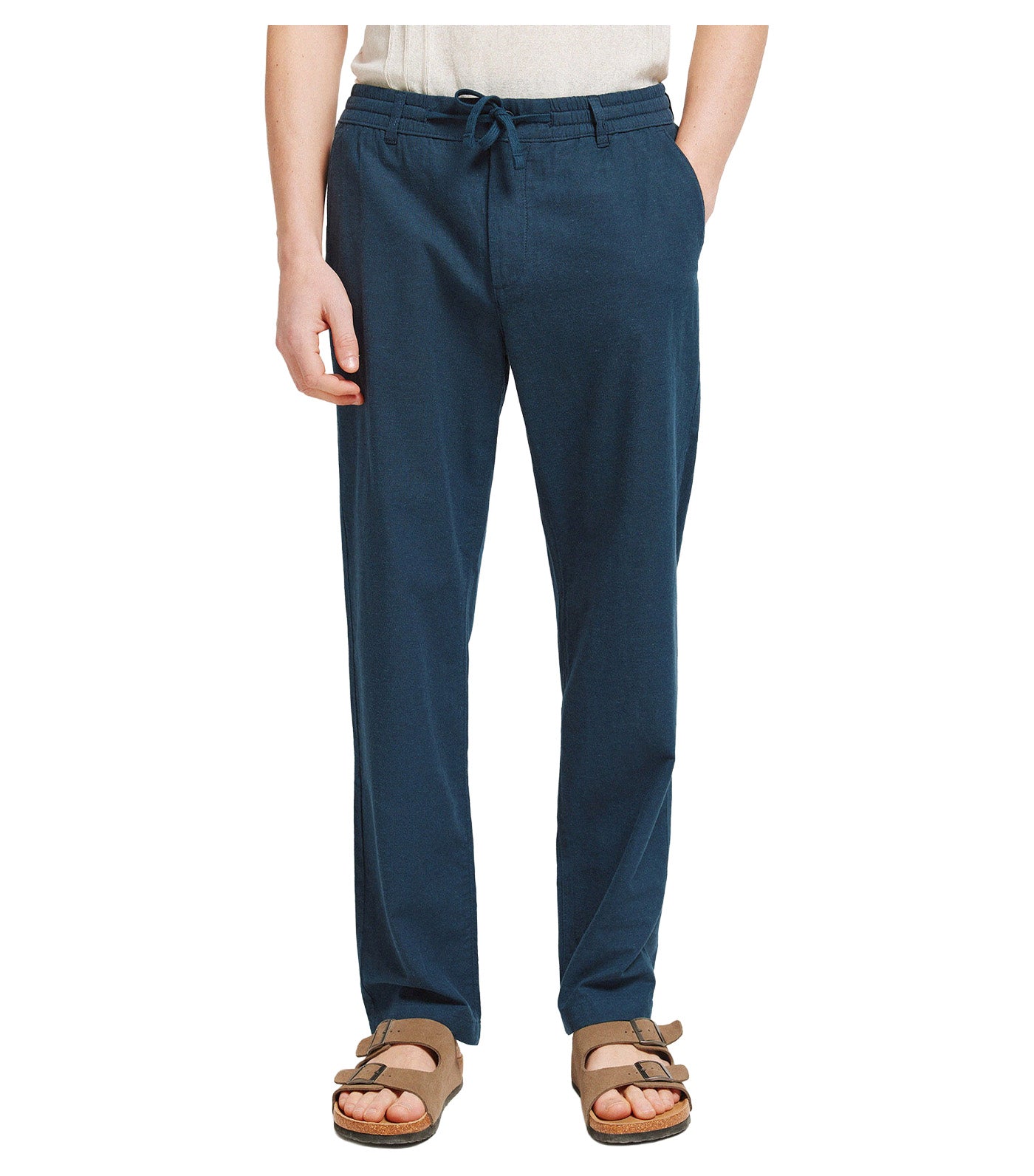 Linen Chino Trousers Comfort Fit