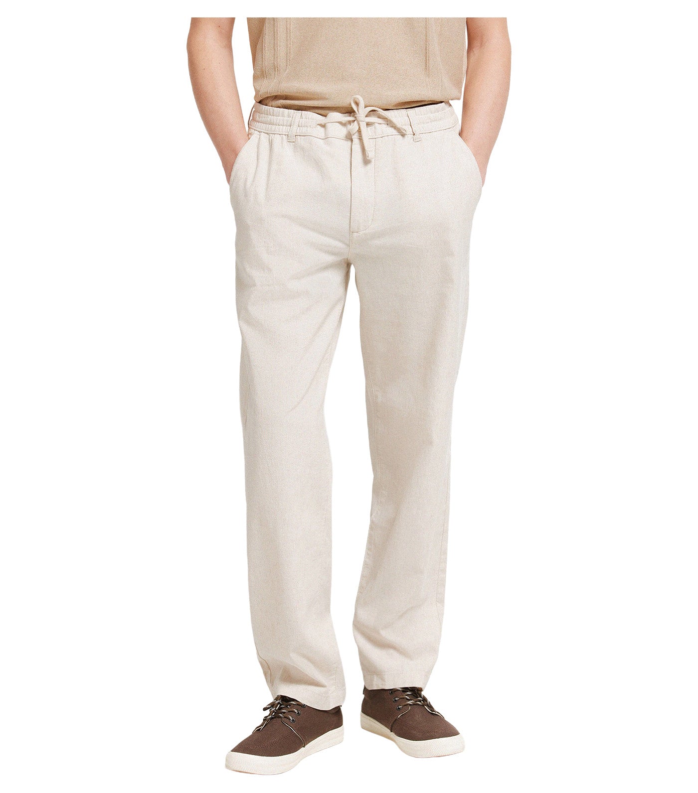 Linen Chino Trousers Comfort Fit