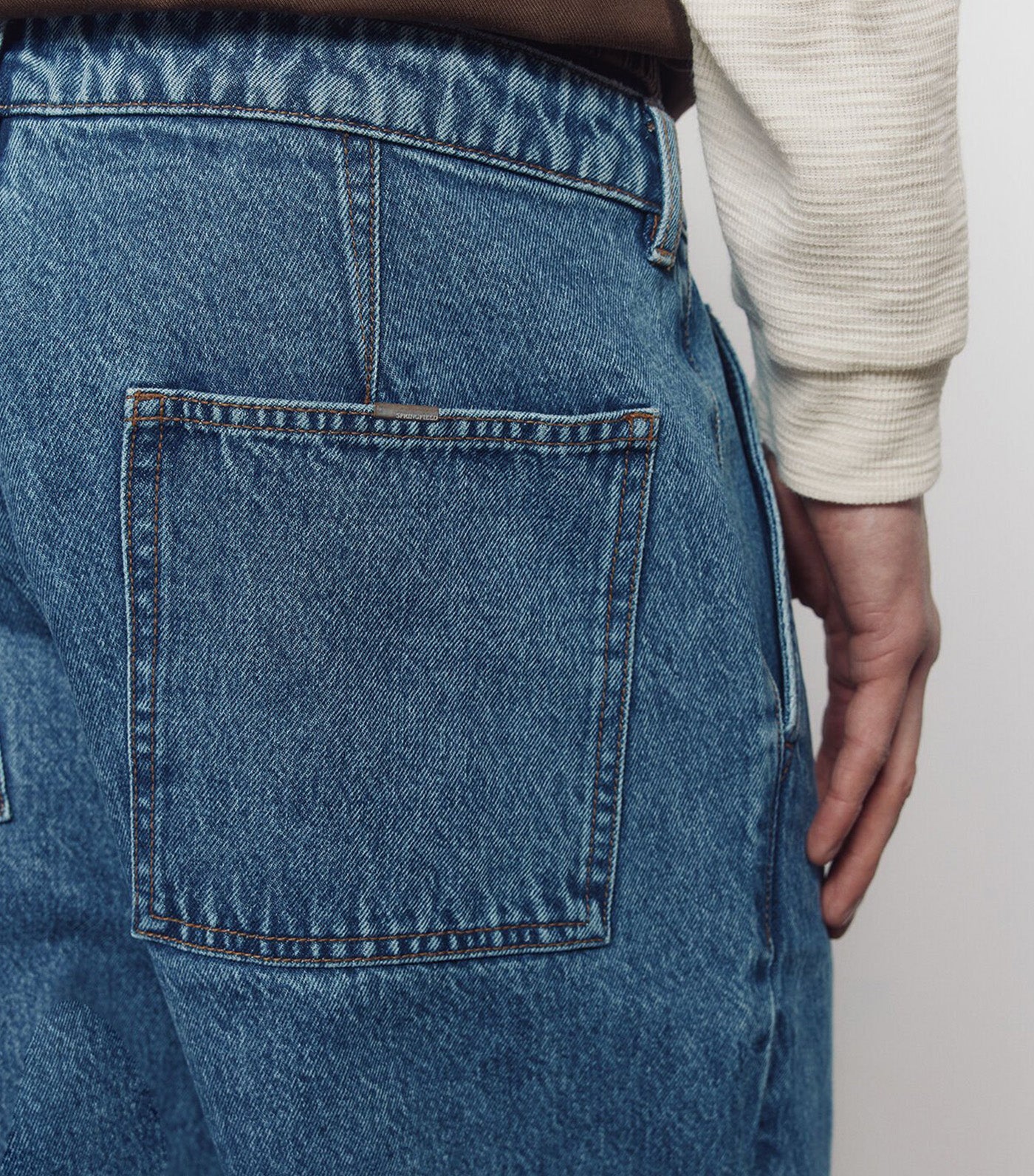 Springfield Relaxed Fit Overdyed Chino Jeans Blues
