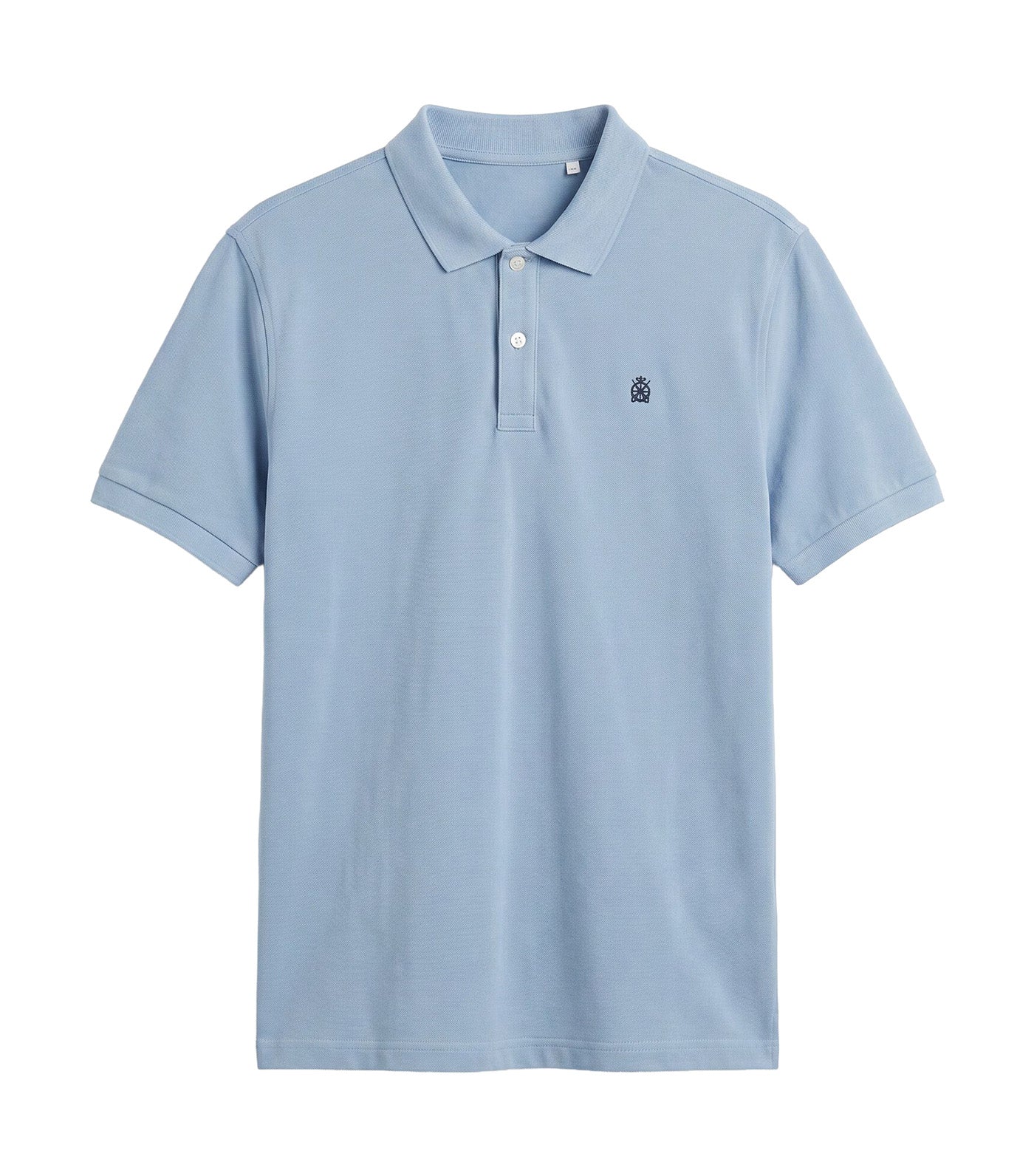 Basic Piqué Polo Shirt Medium Blue
