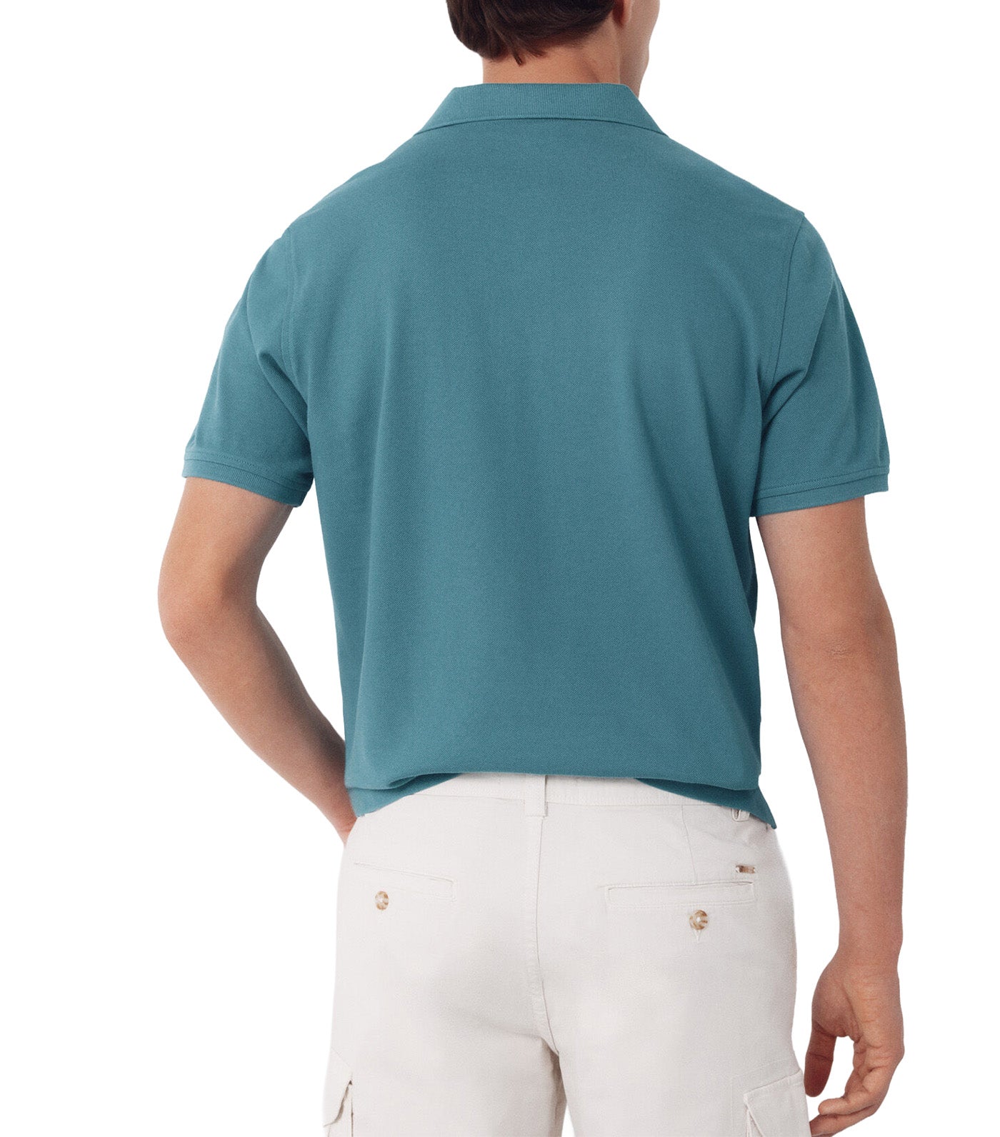 Basic Piqué Polo Shirt Green