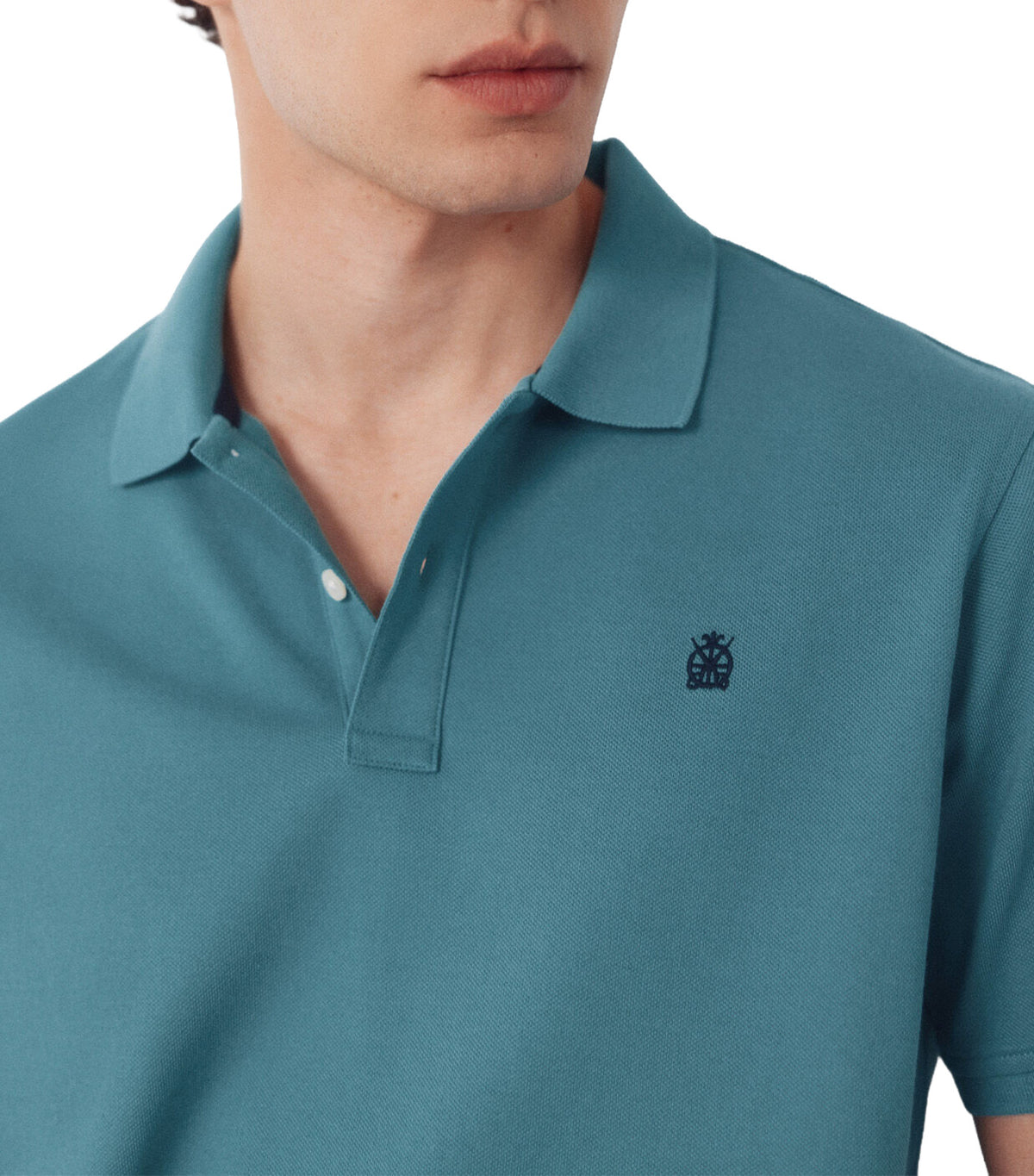 Basic Piqué Polo Shirt Green