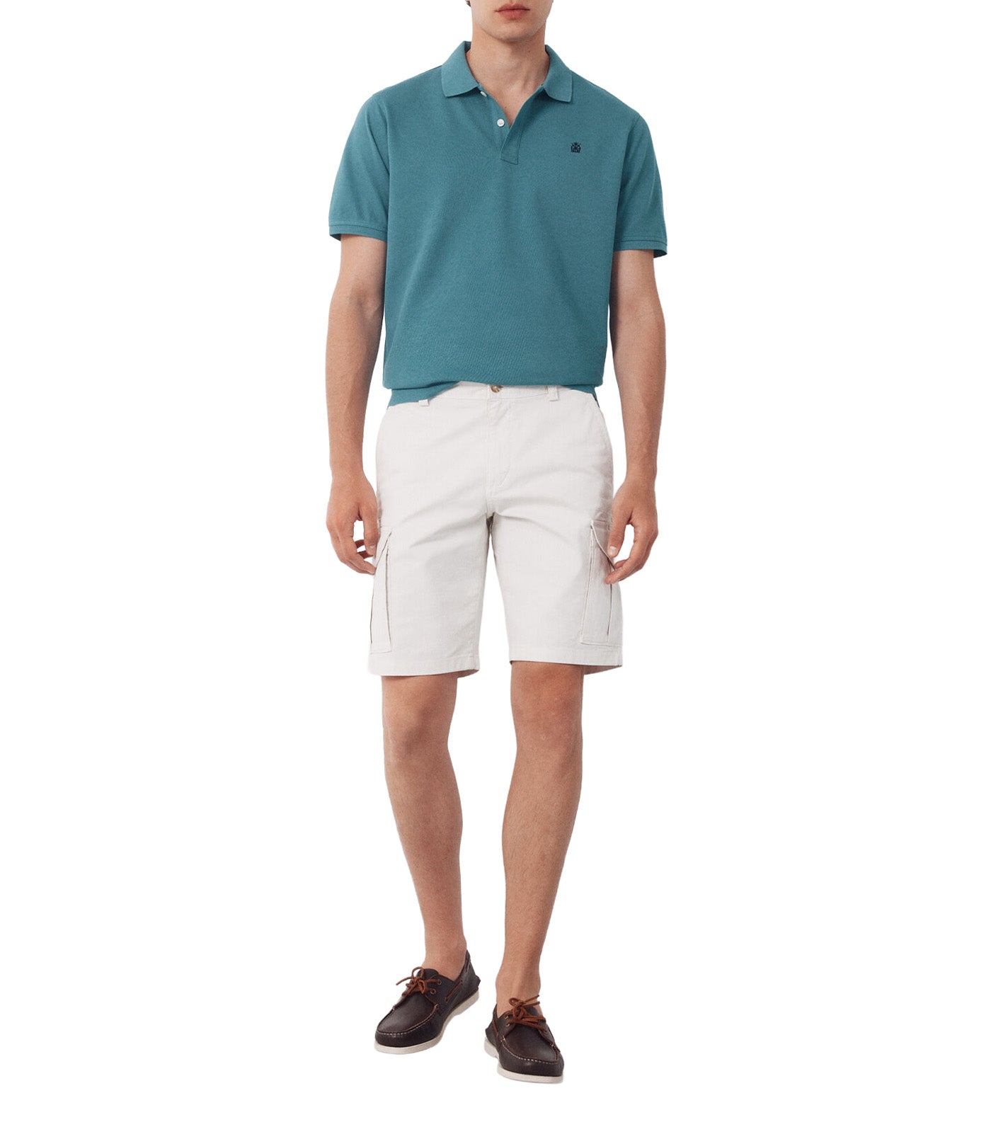 Basic Piqué Polo Shirt Green