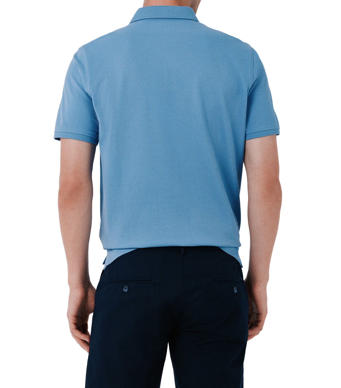 Pique Basic Polo Shirt Light Blue