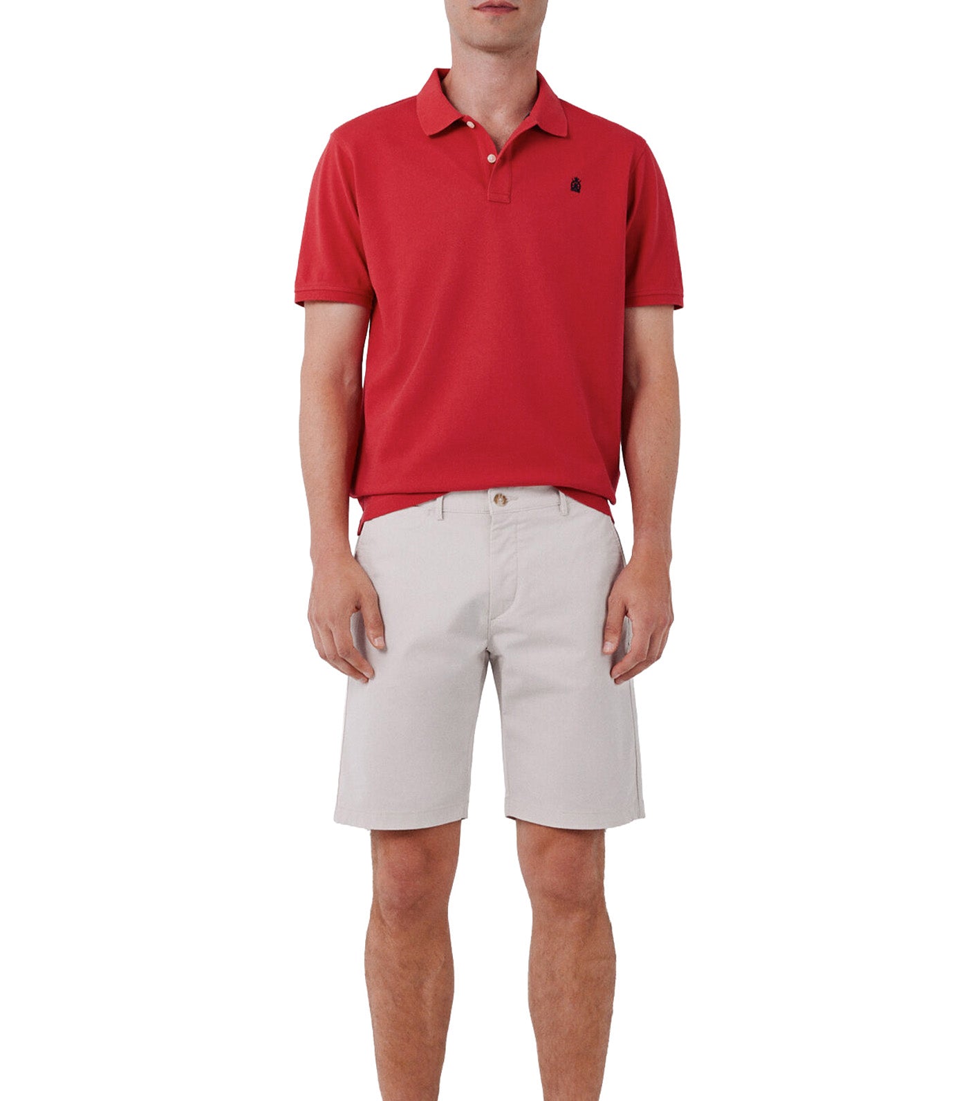 Pique Basic Polo Shirt Red