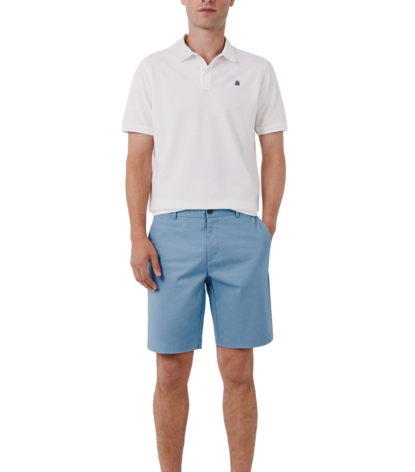 Pique Basic Polo Shirt White