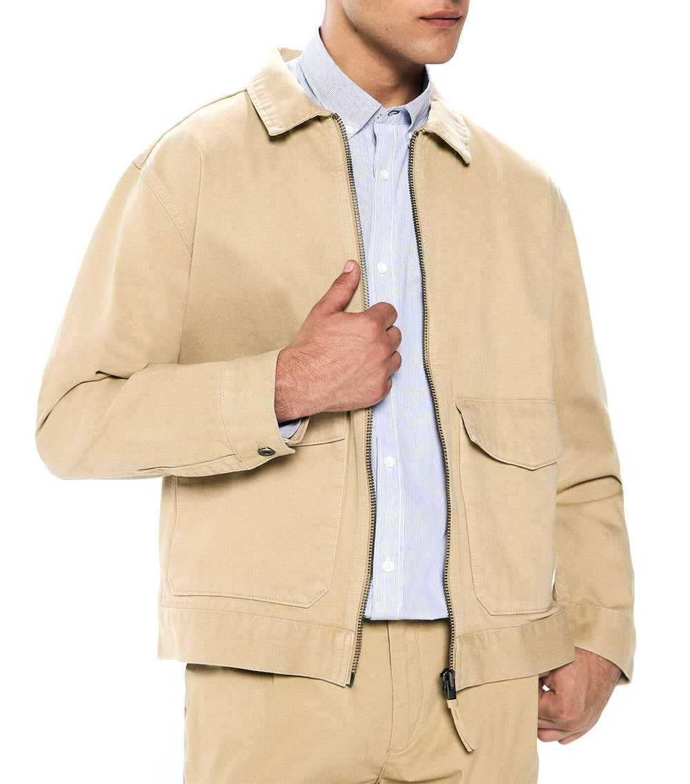 Springfield Washed Cotton Jacket Beige | Rustan's