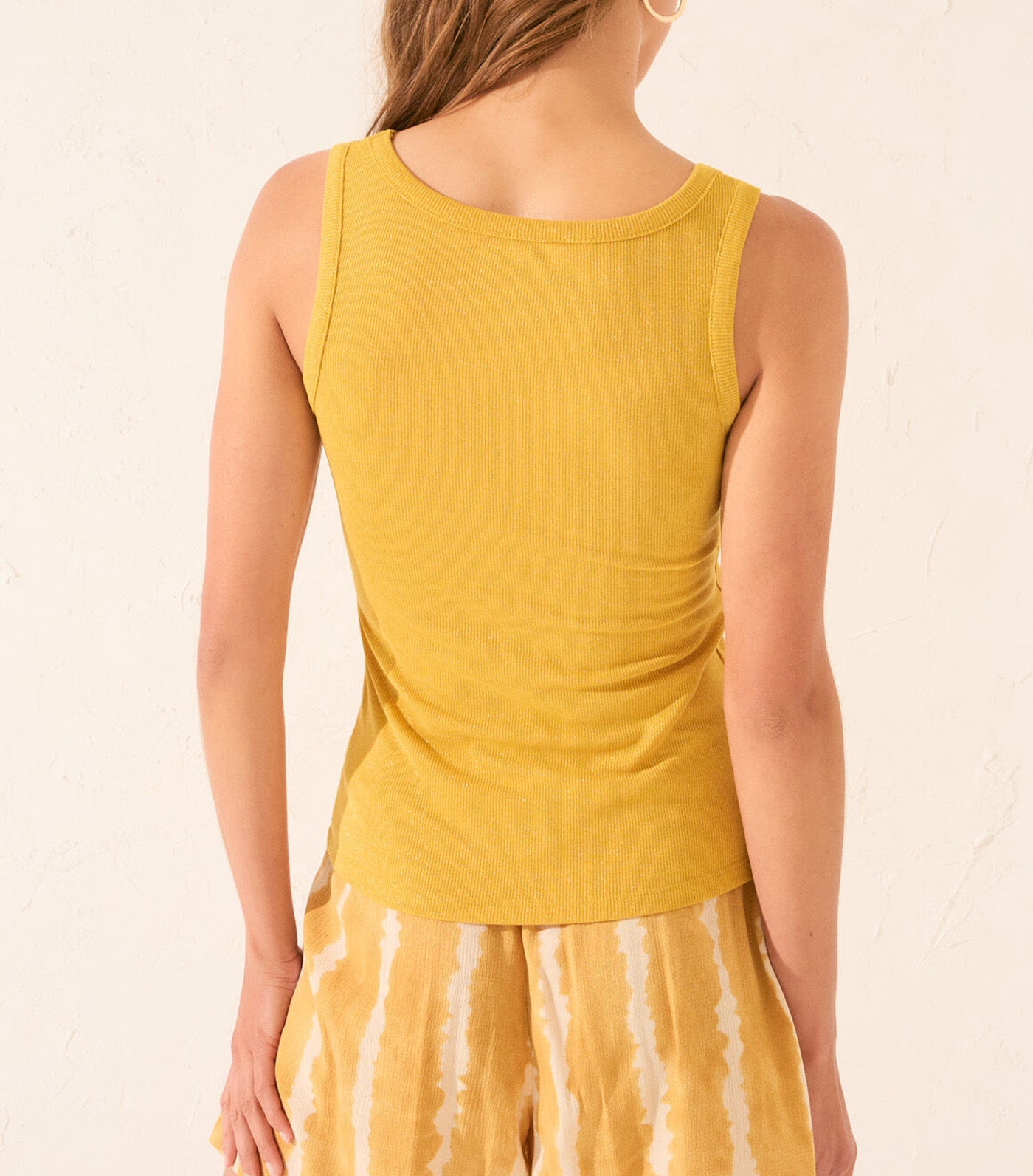 Lurex Ribbed Vest Top