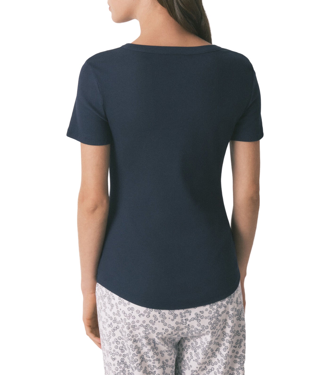 Cotton Short Sleeve T-Shirt Navy