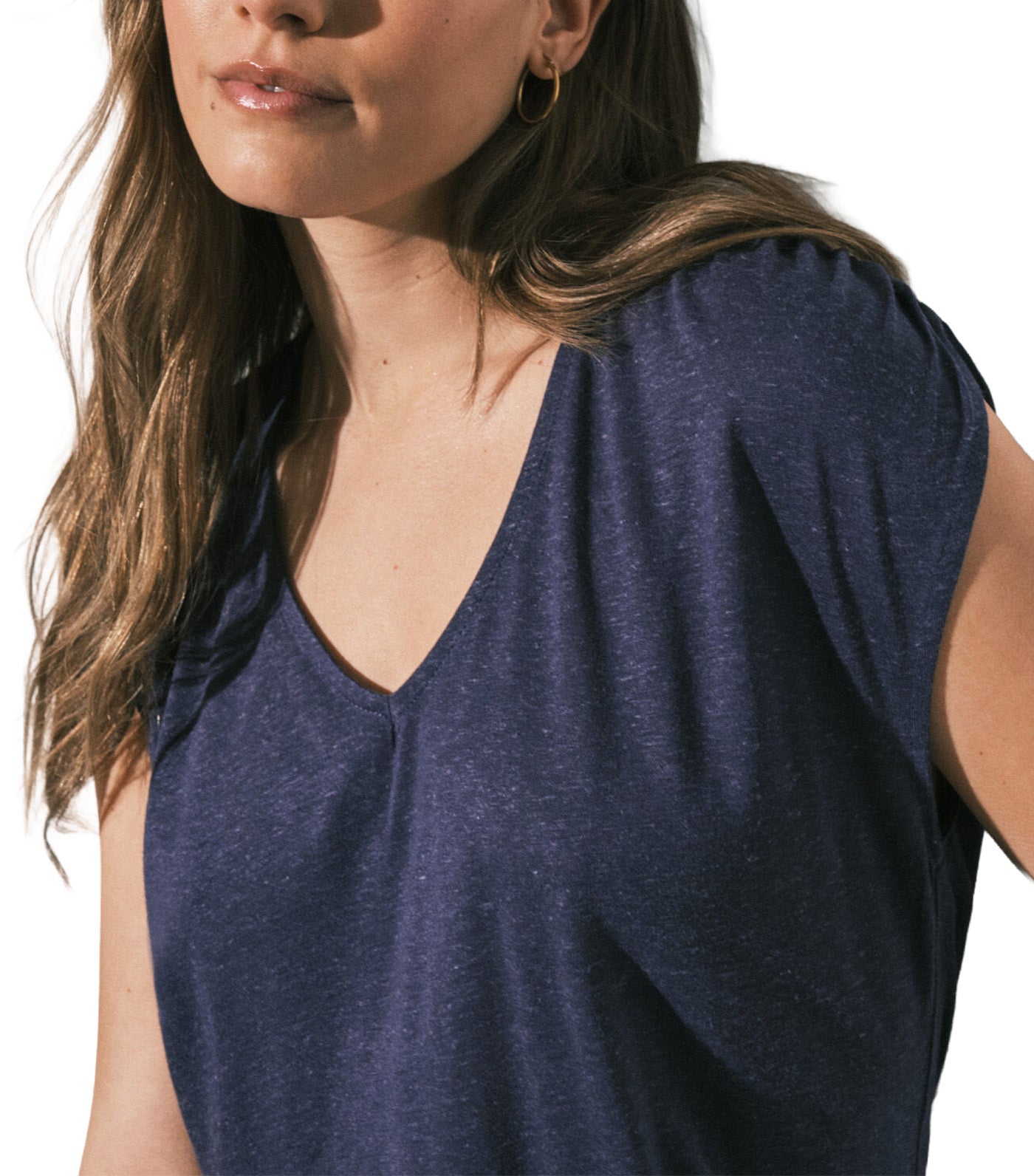Sleeveless T-shirt Blue