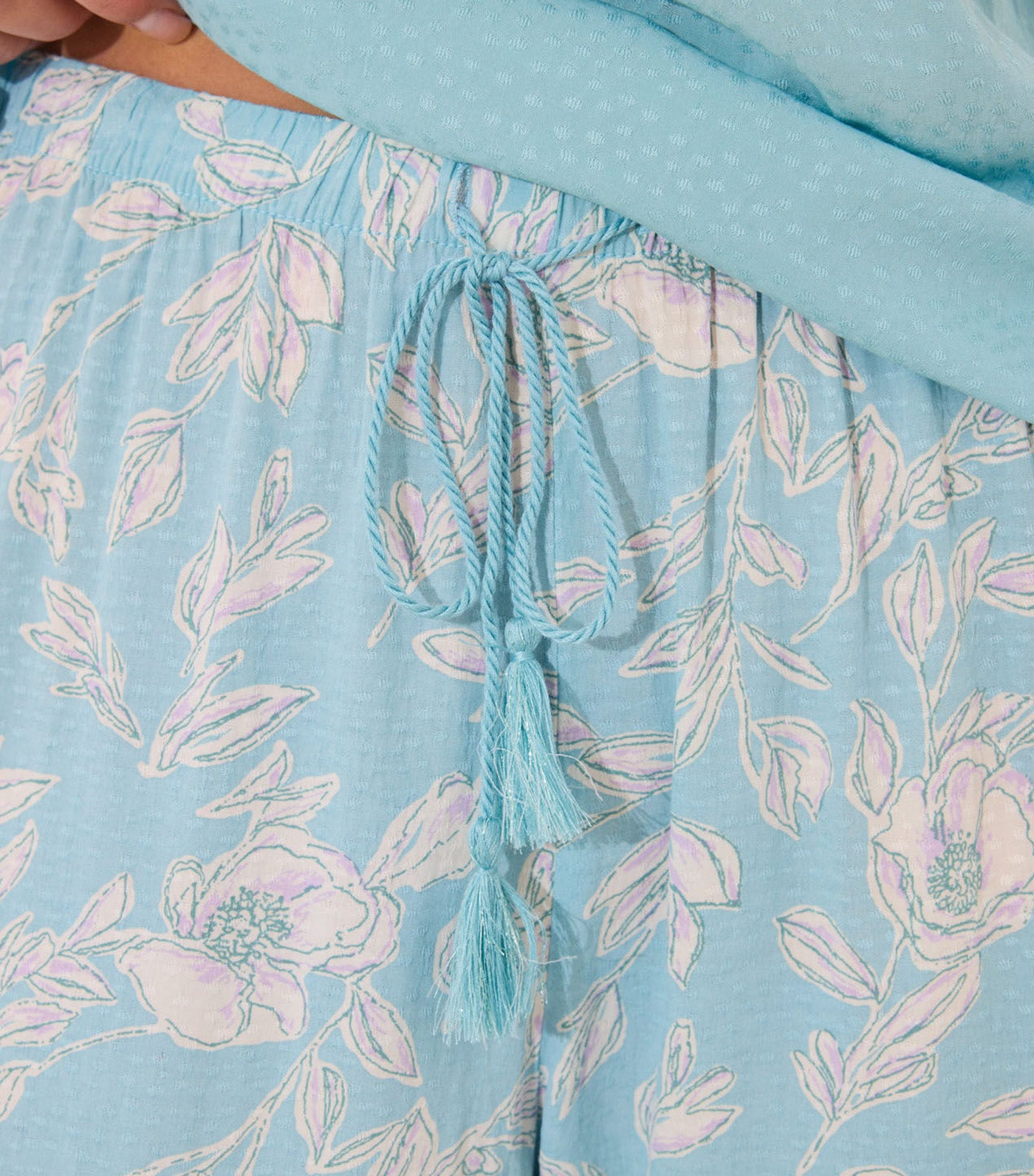 T-Shirt, Trouser, and Robe Set Blue